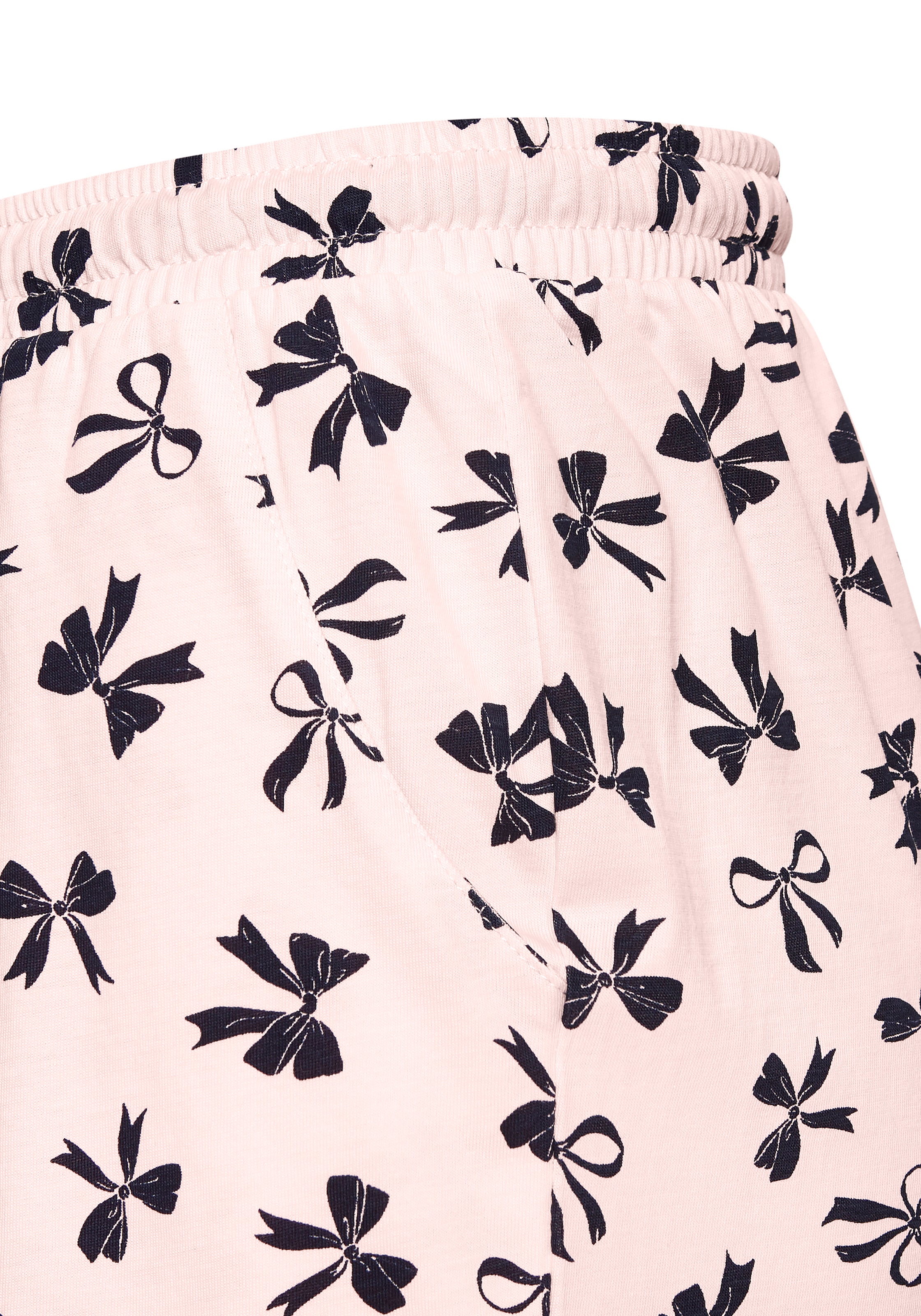 Vivance Dreams Pyjama Set, 2 Stk. tlg., Mit süßem Schleifenmuster