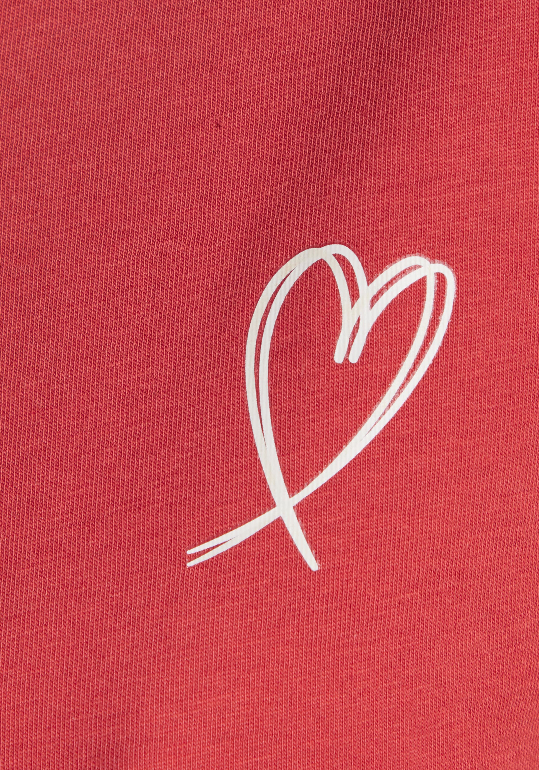 Vivance Dreams Pyjamaoberteil 1-teilig,  mit kleinem Herzprint