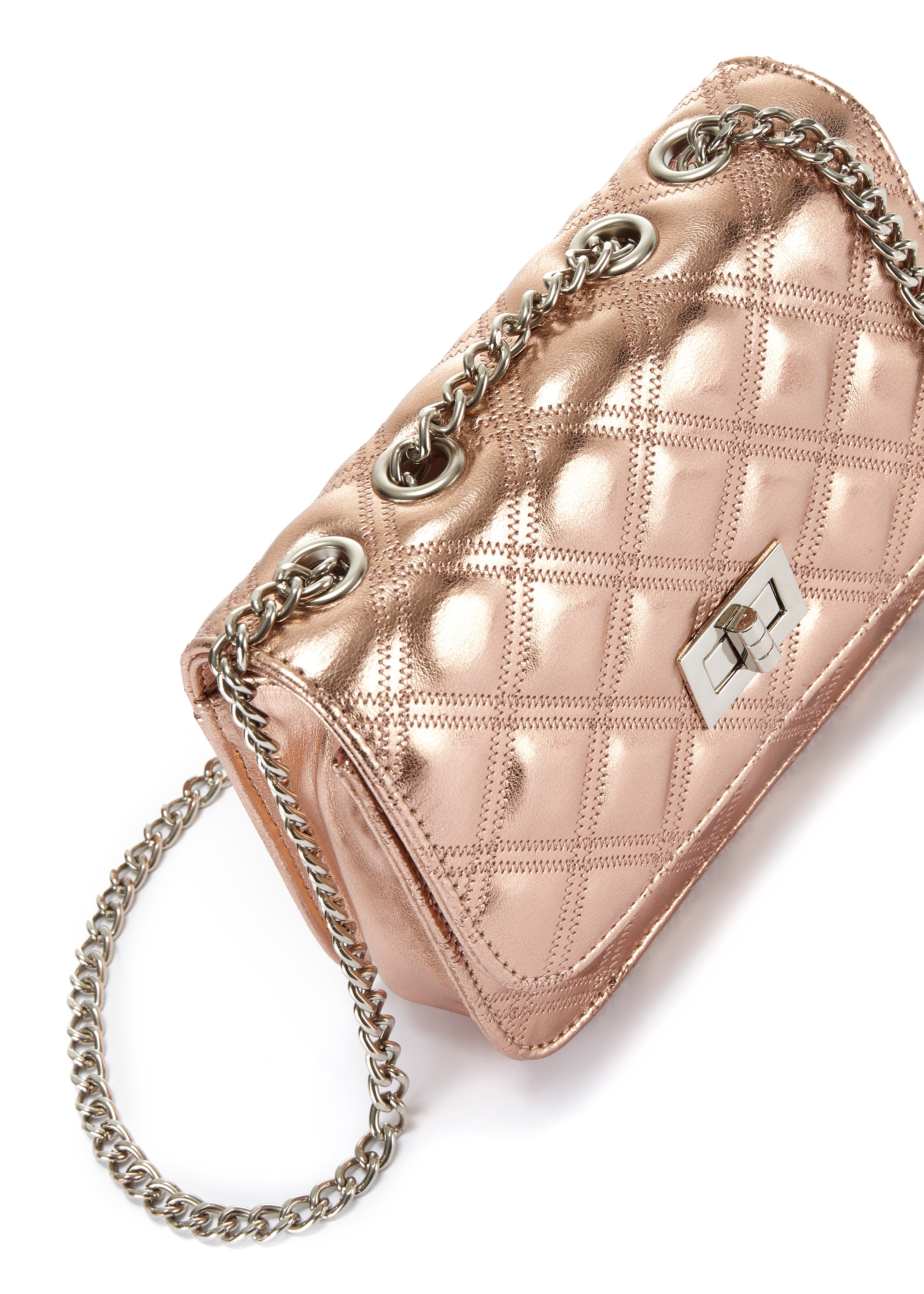 LASCANA Umhängetasche »Minibag«, Handtasche, Henkeltasche mit Kettenhenkel, Crossbody Bag VEGAN