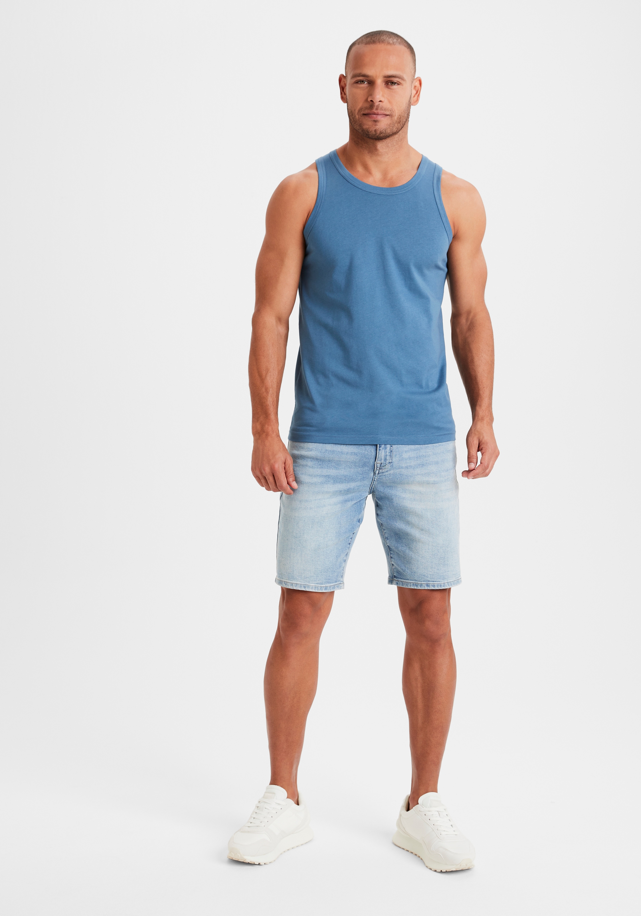 H.I.S Tanktop »Unterhemd für Herren«, (Packung, 3 tlg.), mit Rundhals aus Baumwolle