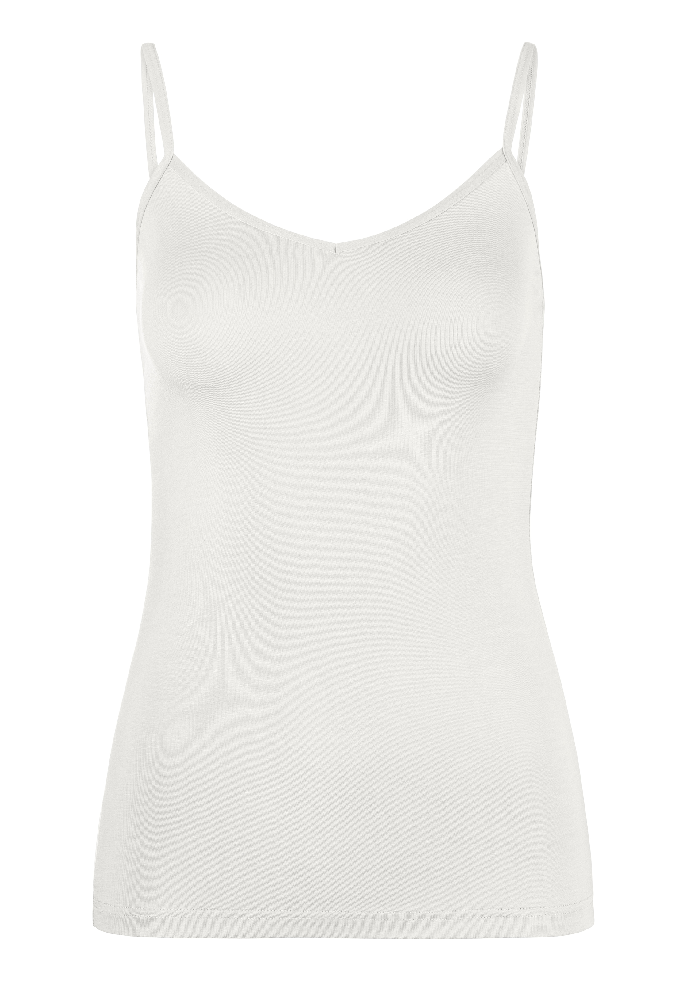 LASCANA Unterhemd, (Packung, 2 St., 2er-Pack), Spaghettiträger-Top, Unterziehshirt