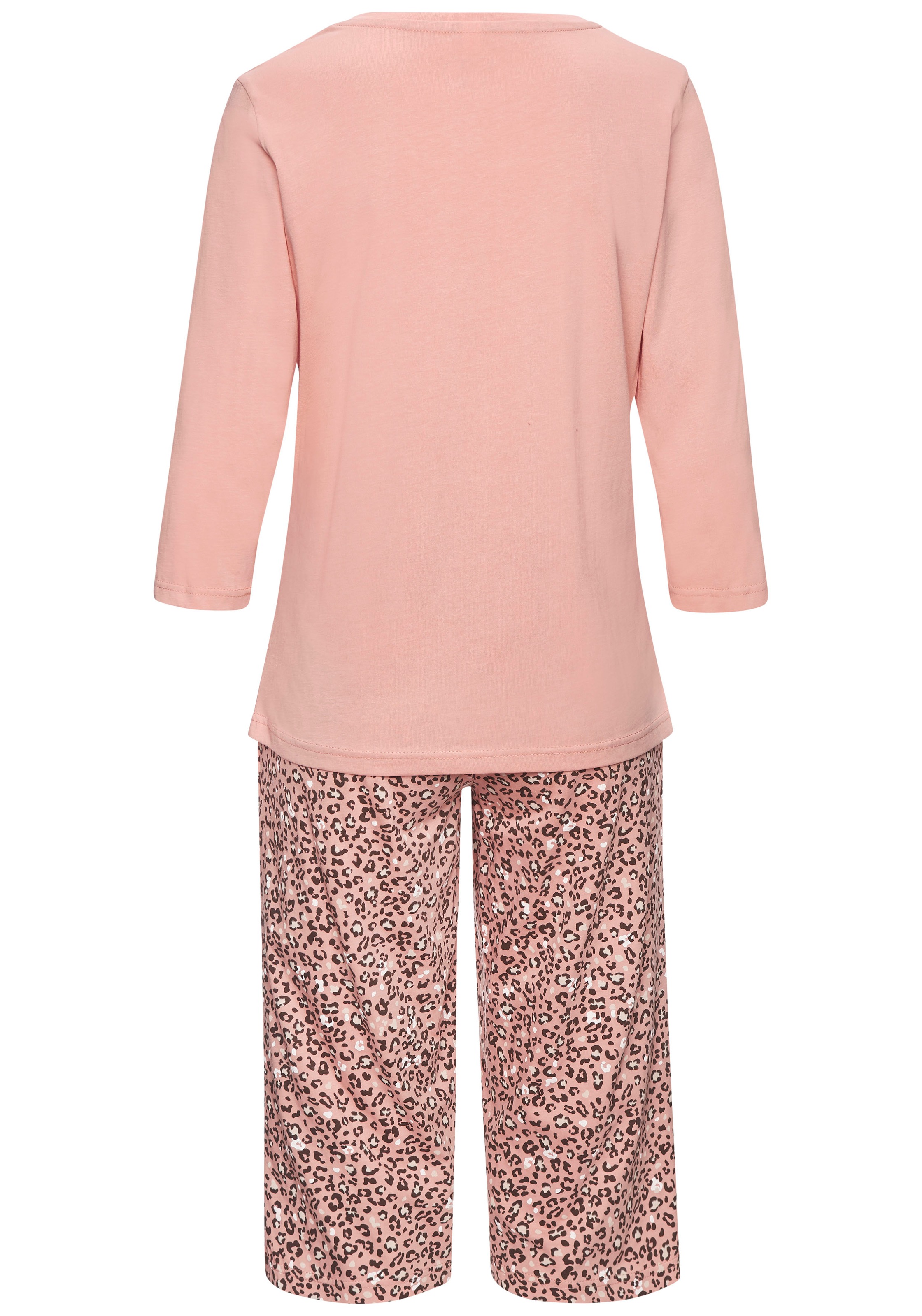 Vivance Dreams Capri-Pyjama, (2 tlg.), mit schönem Animalprint