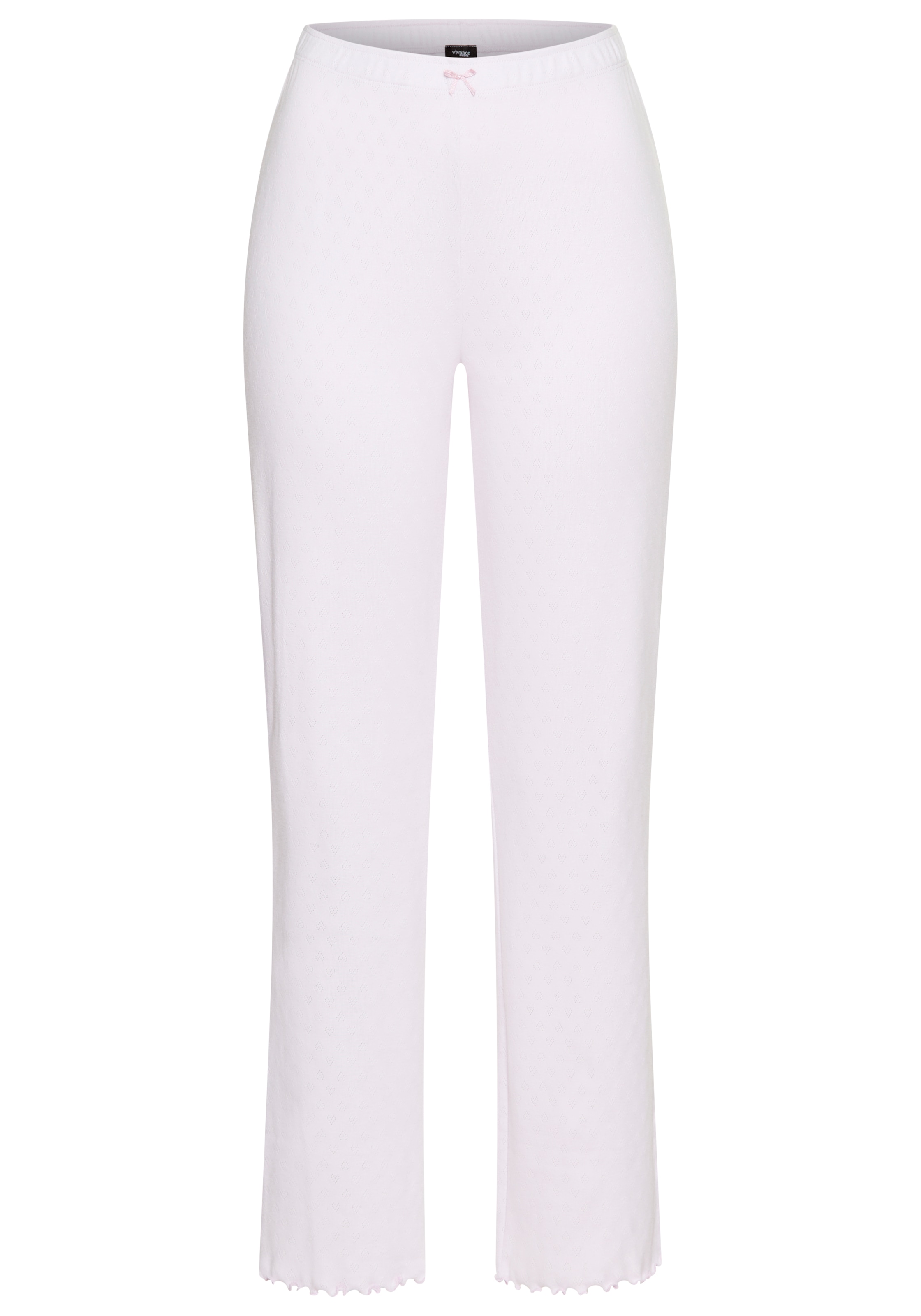 Vivance Dreams Pyjama 2 mit romantischem Ajour Muster