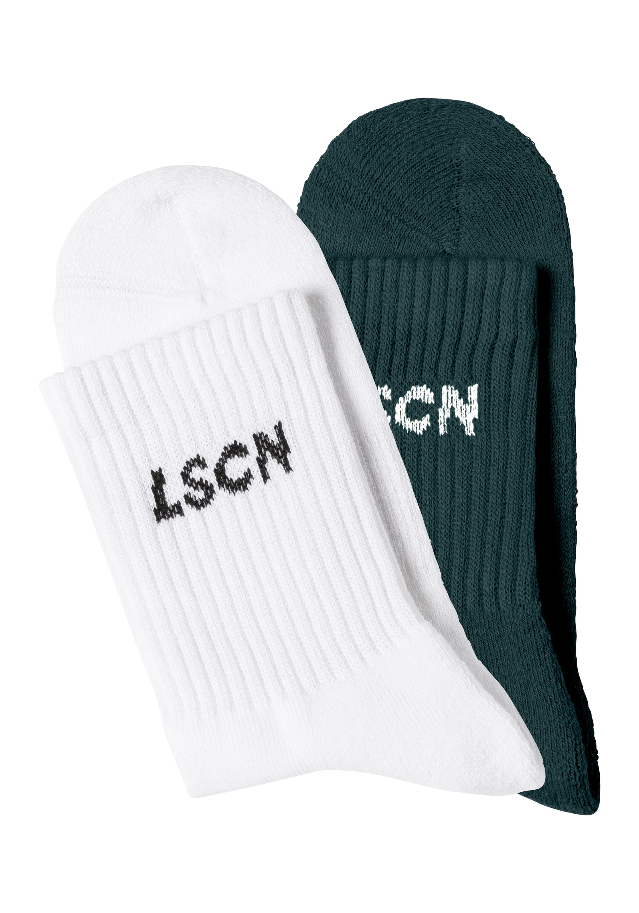 LSCN by LASCANA Tennissocken Packung, 2 Paar tlg. mit  Halbfußfrottee