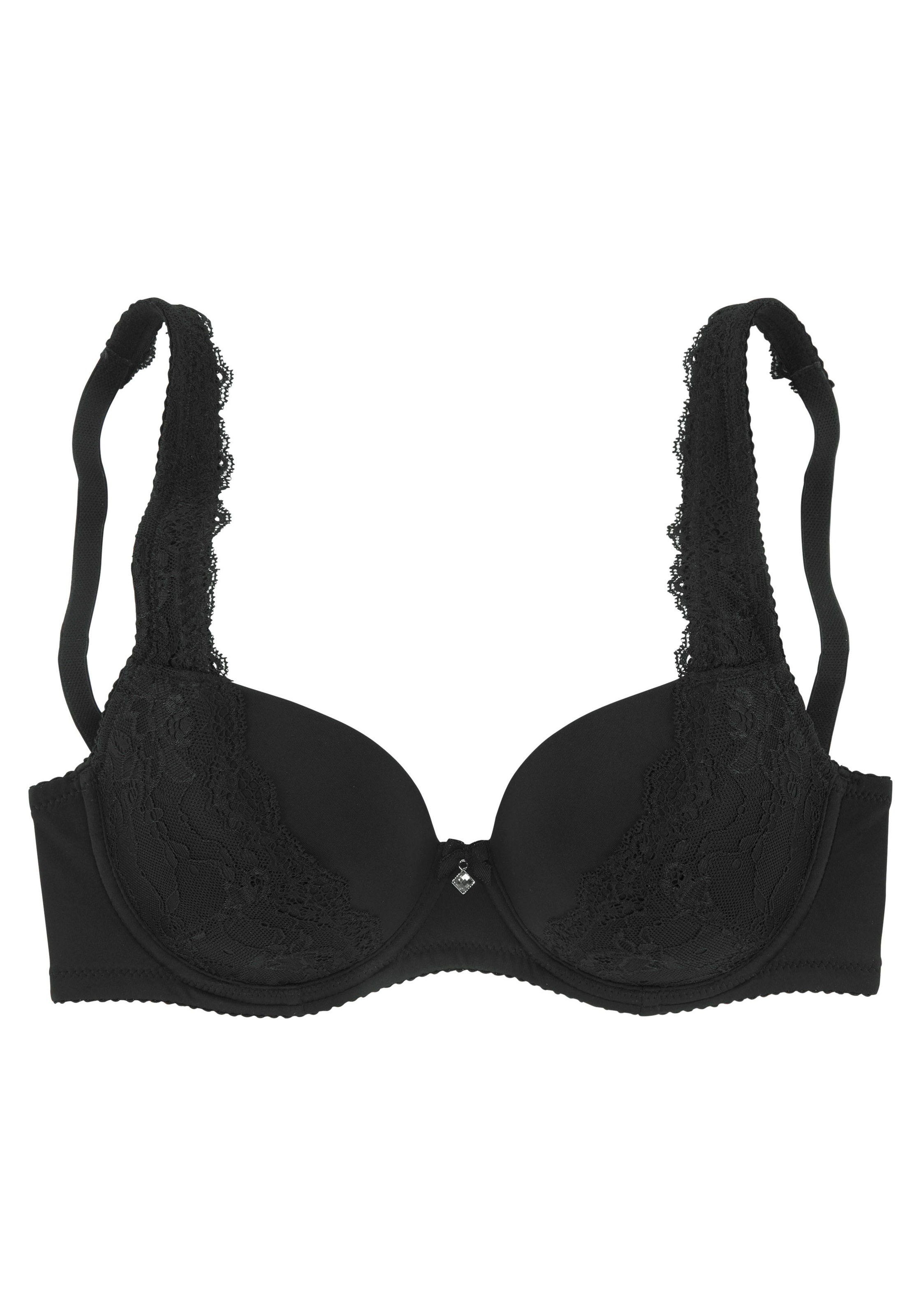 LASCANA Schalen-BH »Carina«, mit Bügel und aufgesetzter Spitze, Dessous