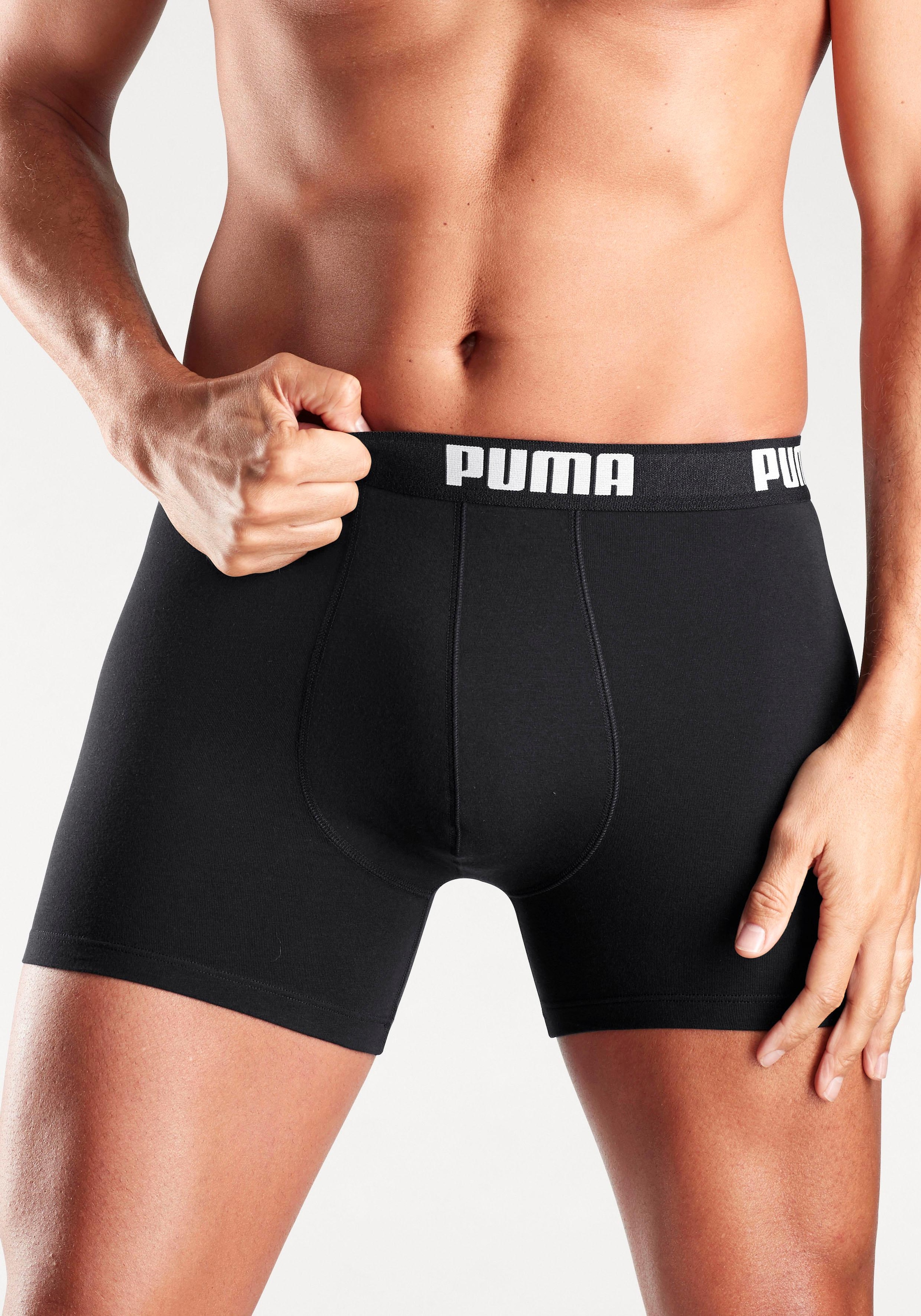 PUMA Boxer Packung, 3er-Pack,  mit Marken-Logo im Bund