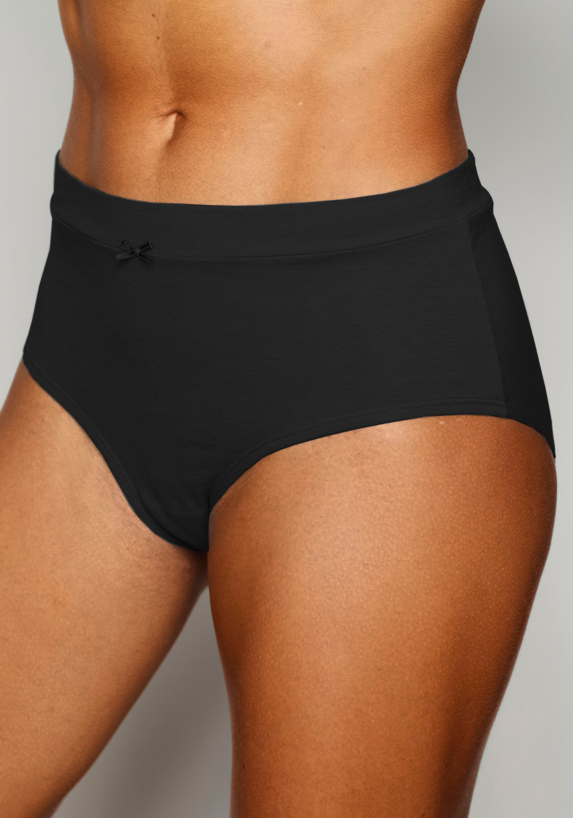 Vivance Taillenslip, (5er-Pack), mit breitem Bündchen ohne zusätzliches Gummi