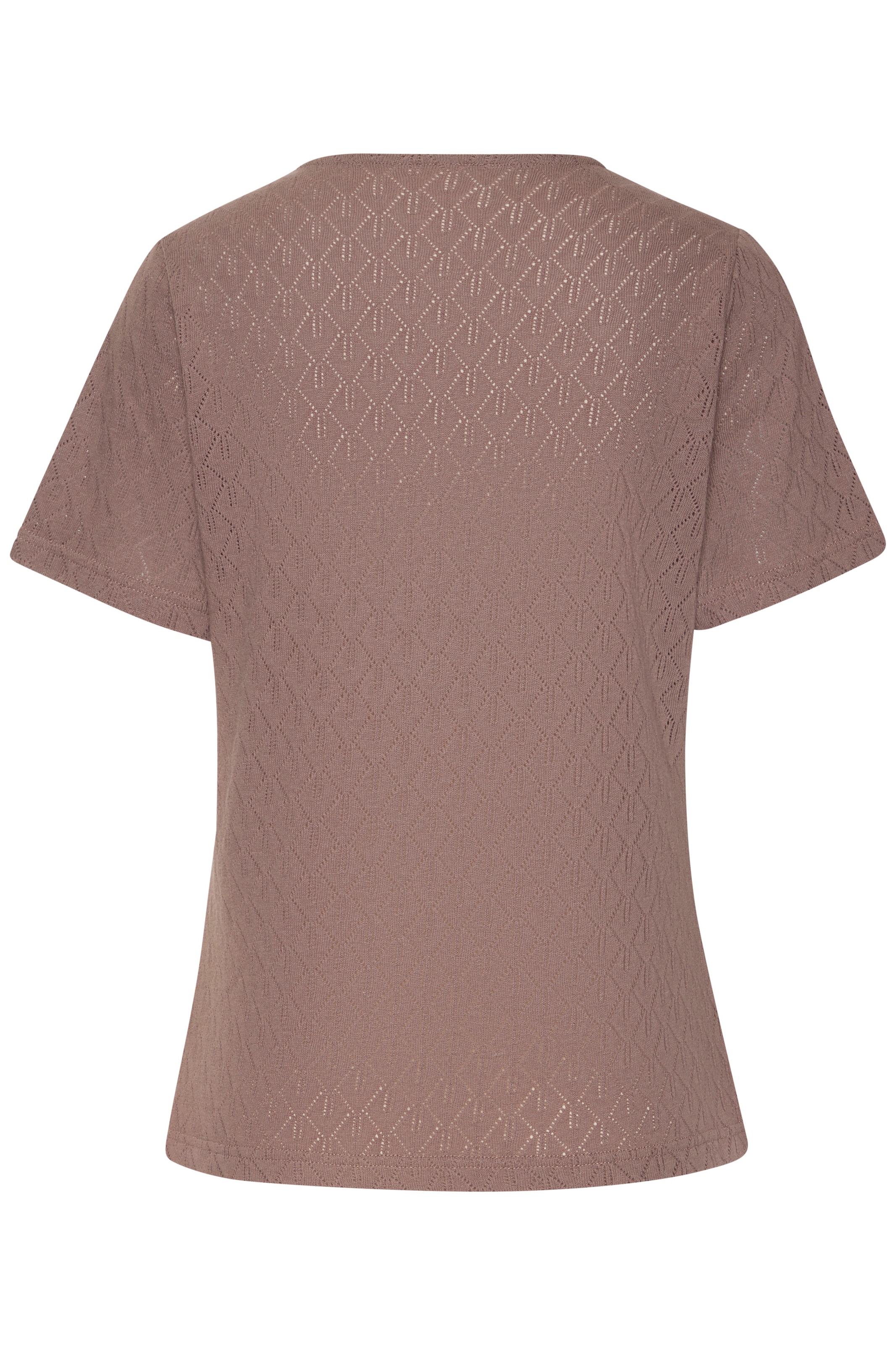 Vivance Kurzarmshirt »mit modischem Ajour-Muster«, aus weicher Baumwoll-Qualität