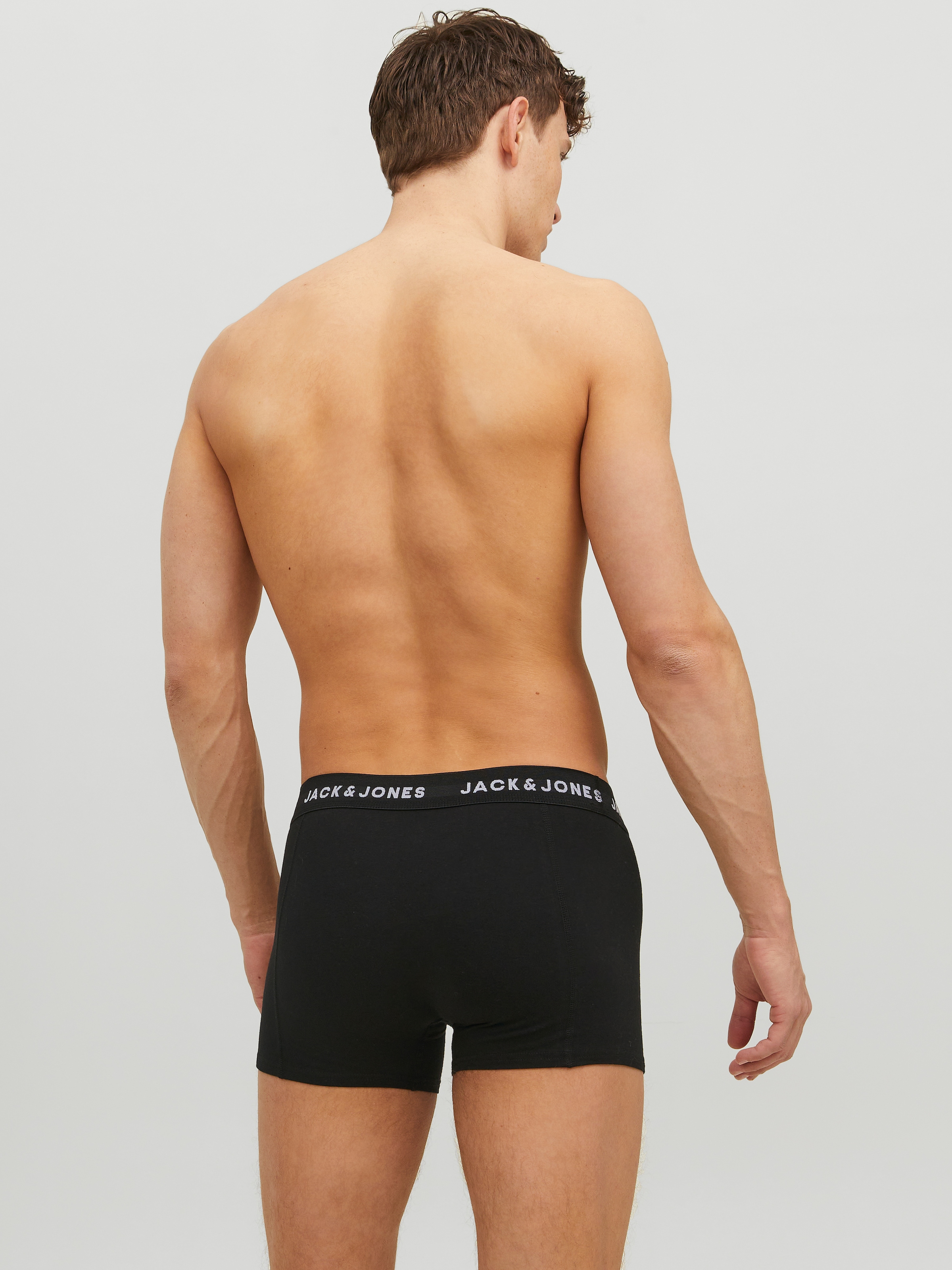 Jack & Jones Boxer »JACHUEY im Fünferpack mit toniger Naht und elastischem Bund«, 5 Stk. unifarben, modisch, eng anliegend, Baumwollmischung