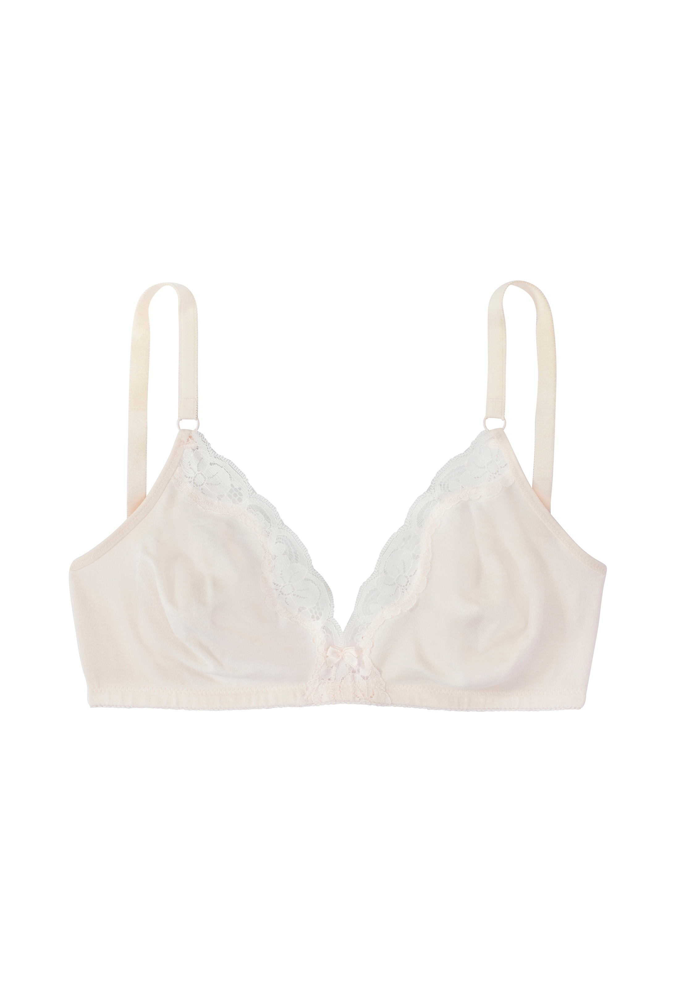 petite fleur Bralette-BH, ohne Bügel aus Baumwolle mit Spitze