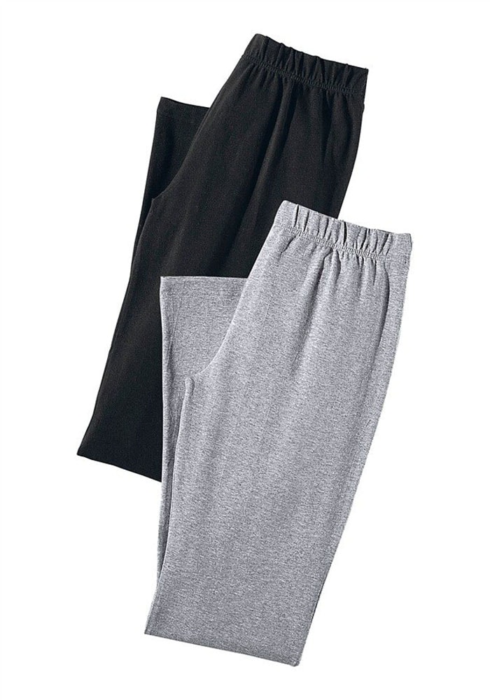Vivance active Caprihose, (2er-Pack), mit Gummibund, Loungewear