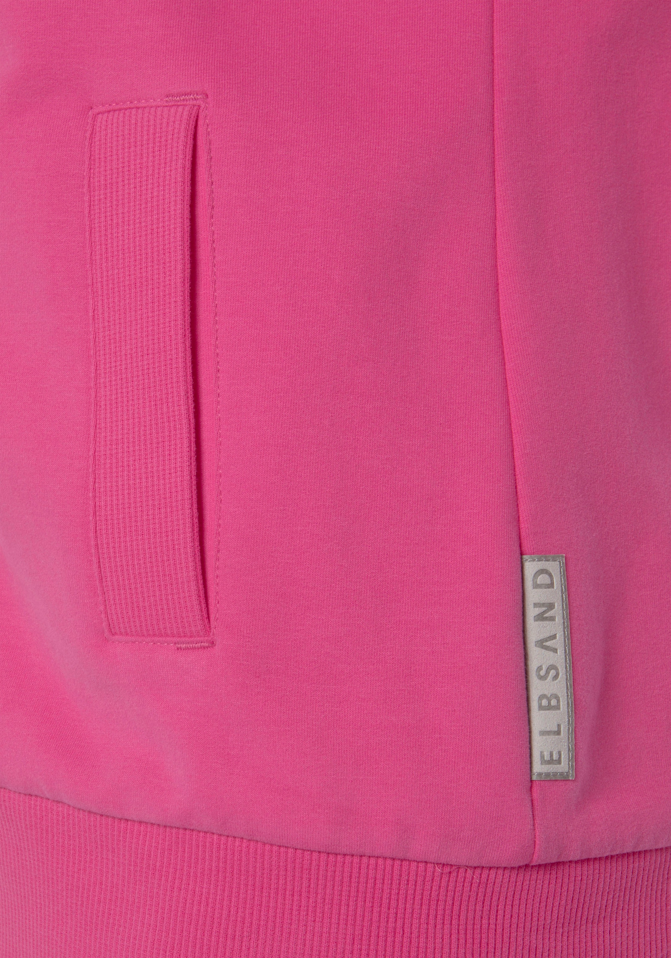 Elbsand Kapuzensweatjacke »Kria«, mit Logodruck hinten, lässige Freizeitjacke mit Taschen