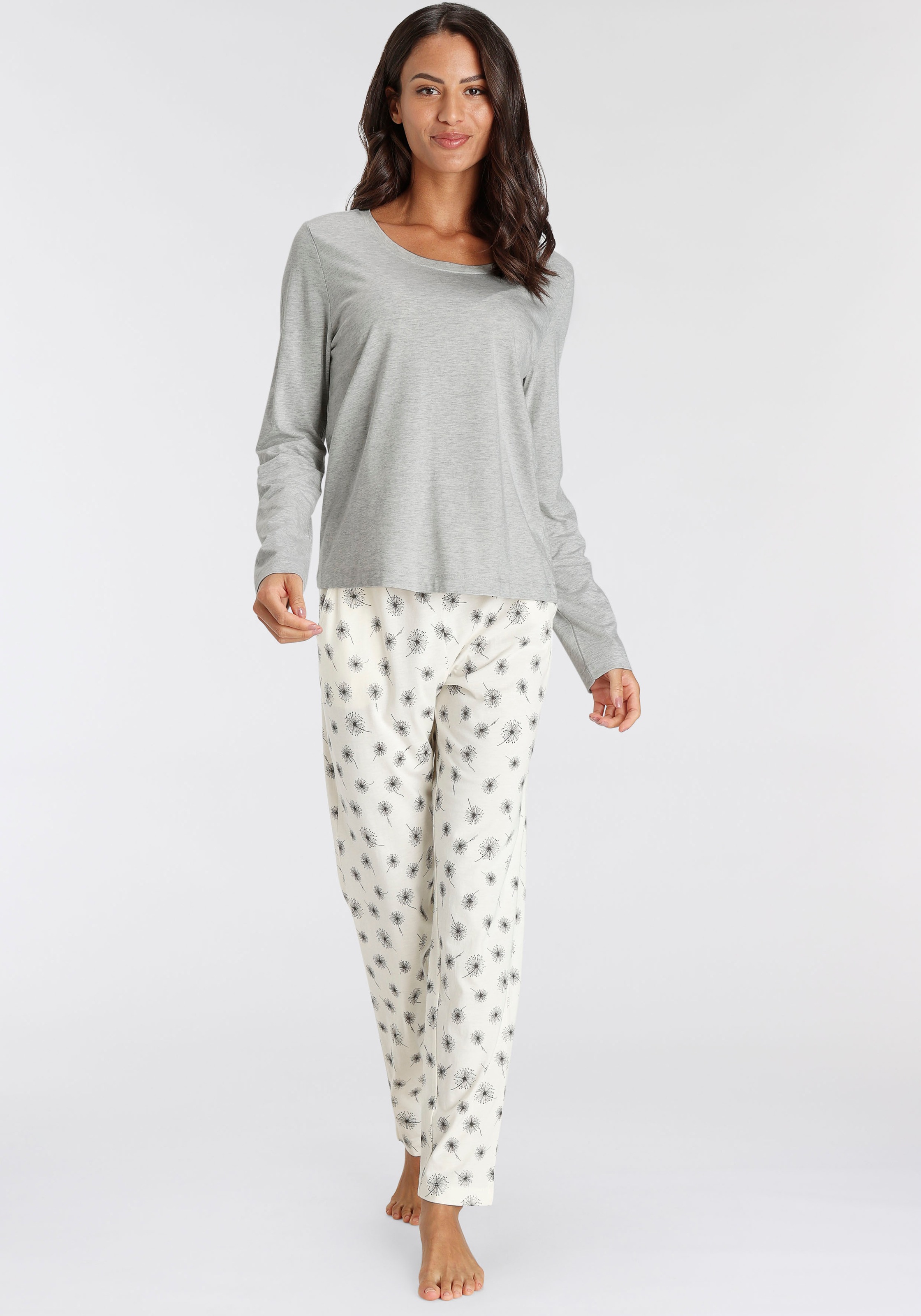 s.Oliver Pyjamaoberteil, in bequemer Weite