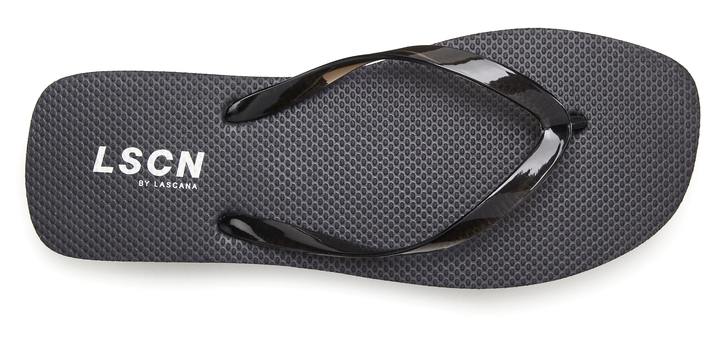 LSCN by LASCANA Badezehentrenner »Flip-Flops, Badelatsche, Badeschuhe, Sandale, Pantolette, Badeschlappe«  NEU Zehentrenner, Sommerschuhe in modischer Karree-Form VEGAN