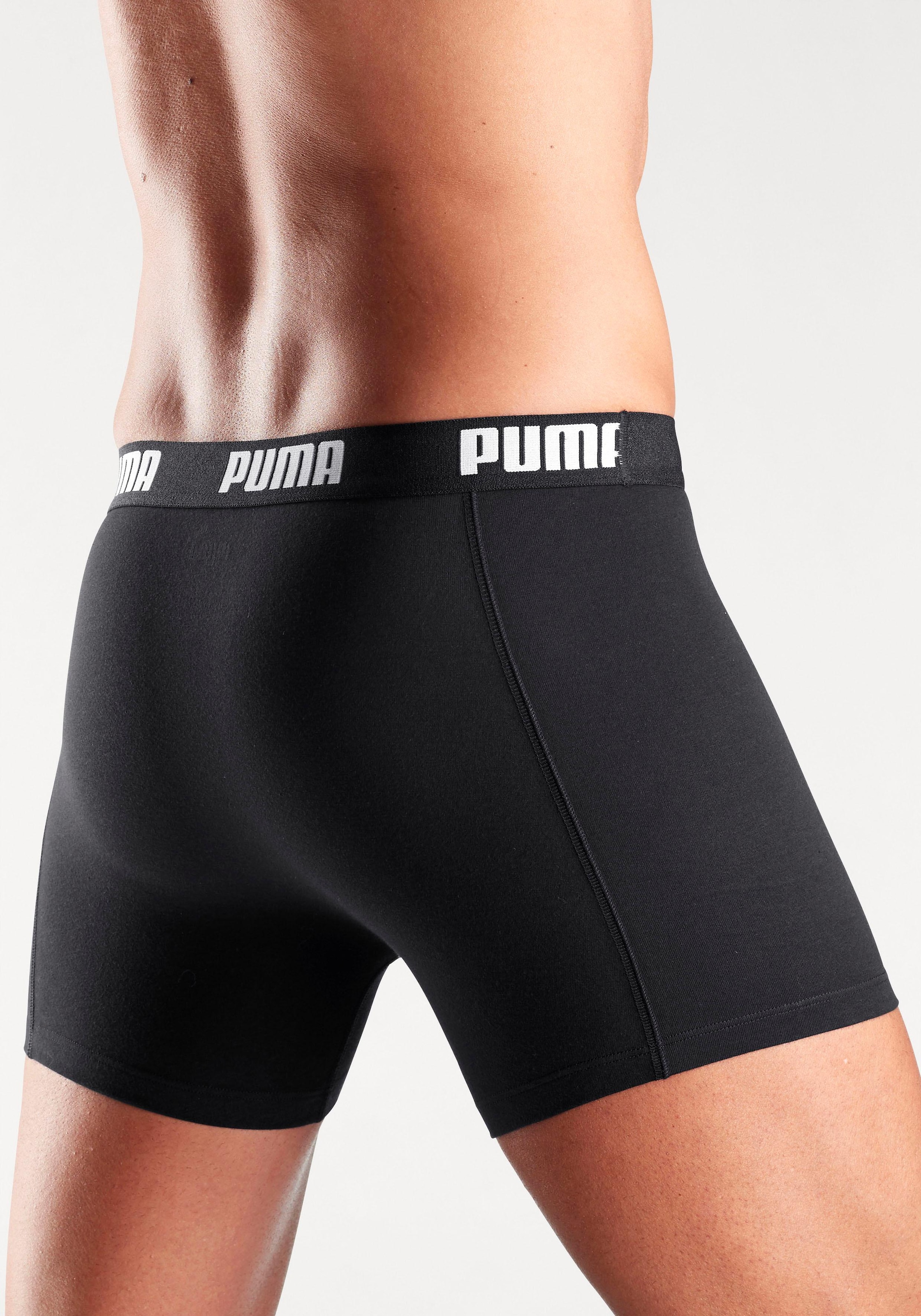 PUMA Boxer Packung, 3er-Pack,  mit Marken-Logo im Bund