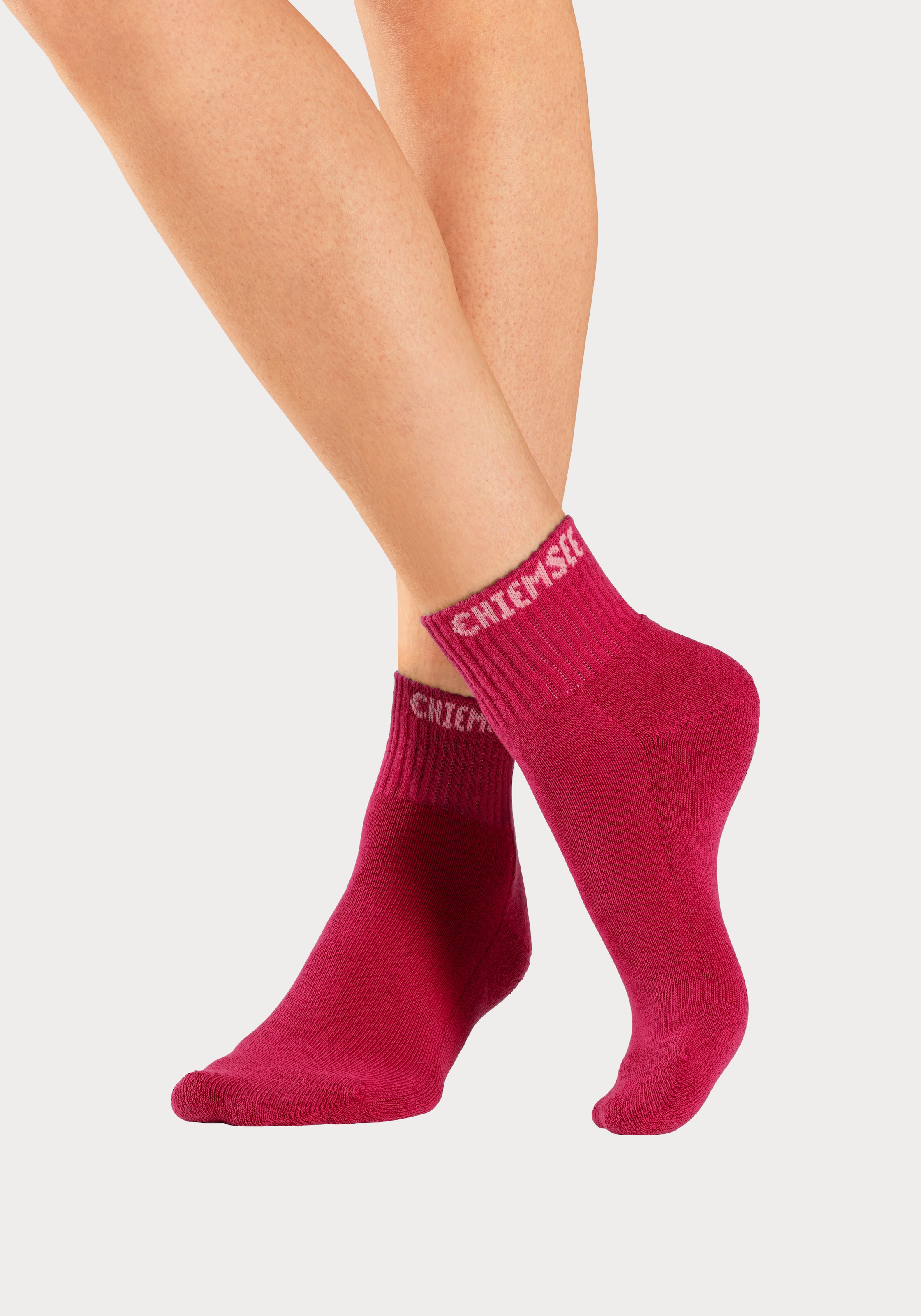 Chiemsee Kurzsocken, (Packung, 6 Paar), mit eingestricktem Markennamen