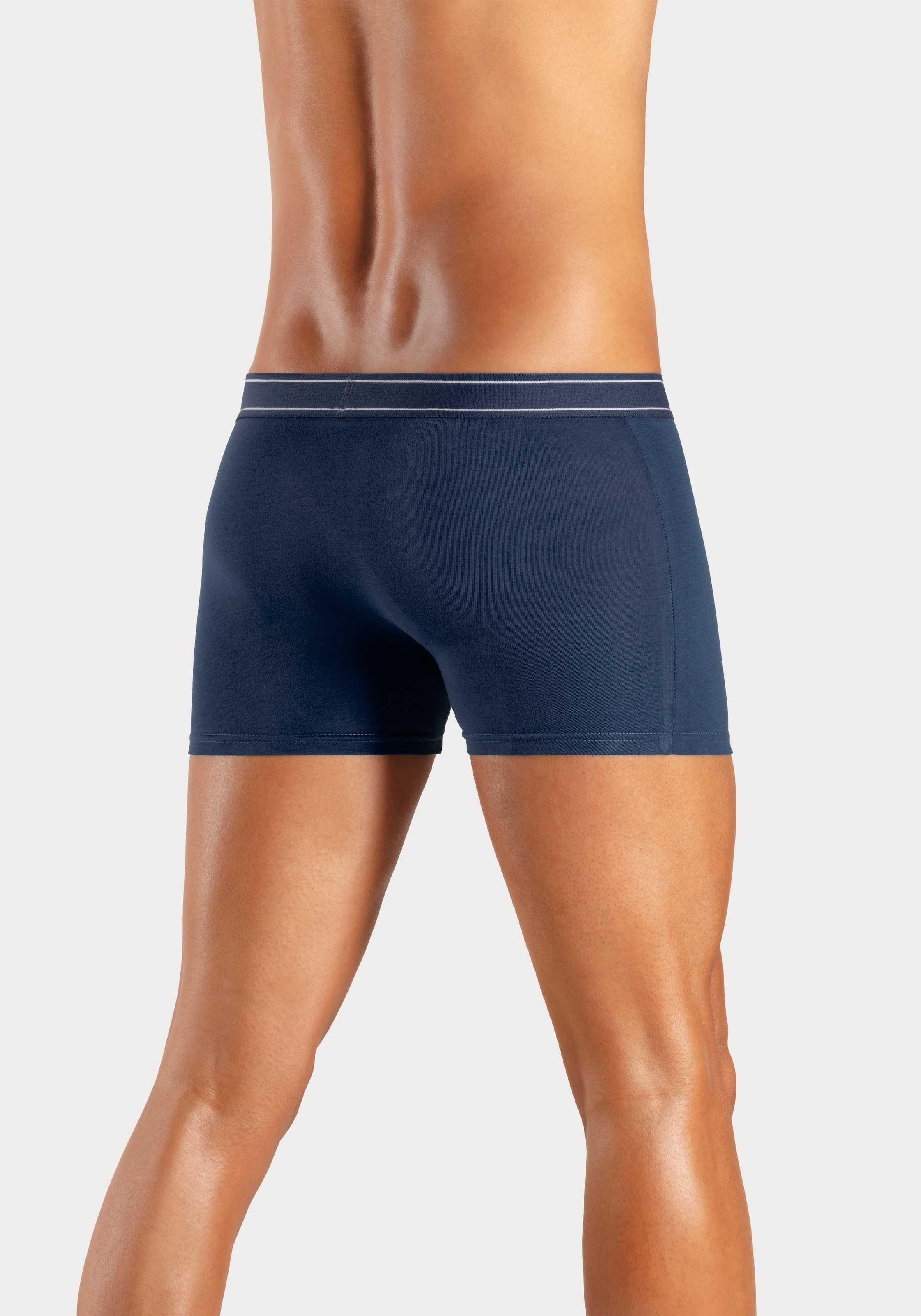 H.I.S Boxer »Boxershorts für Herren«, (Packung, 5 St.), mit Steifen und Logo im Bund