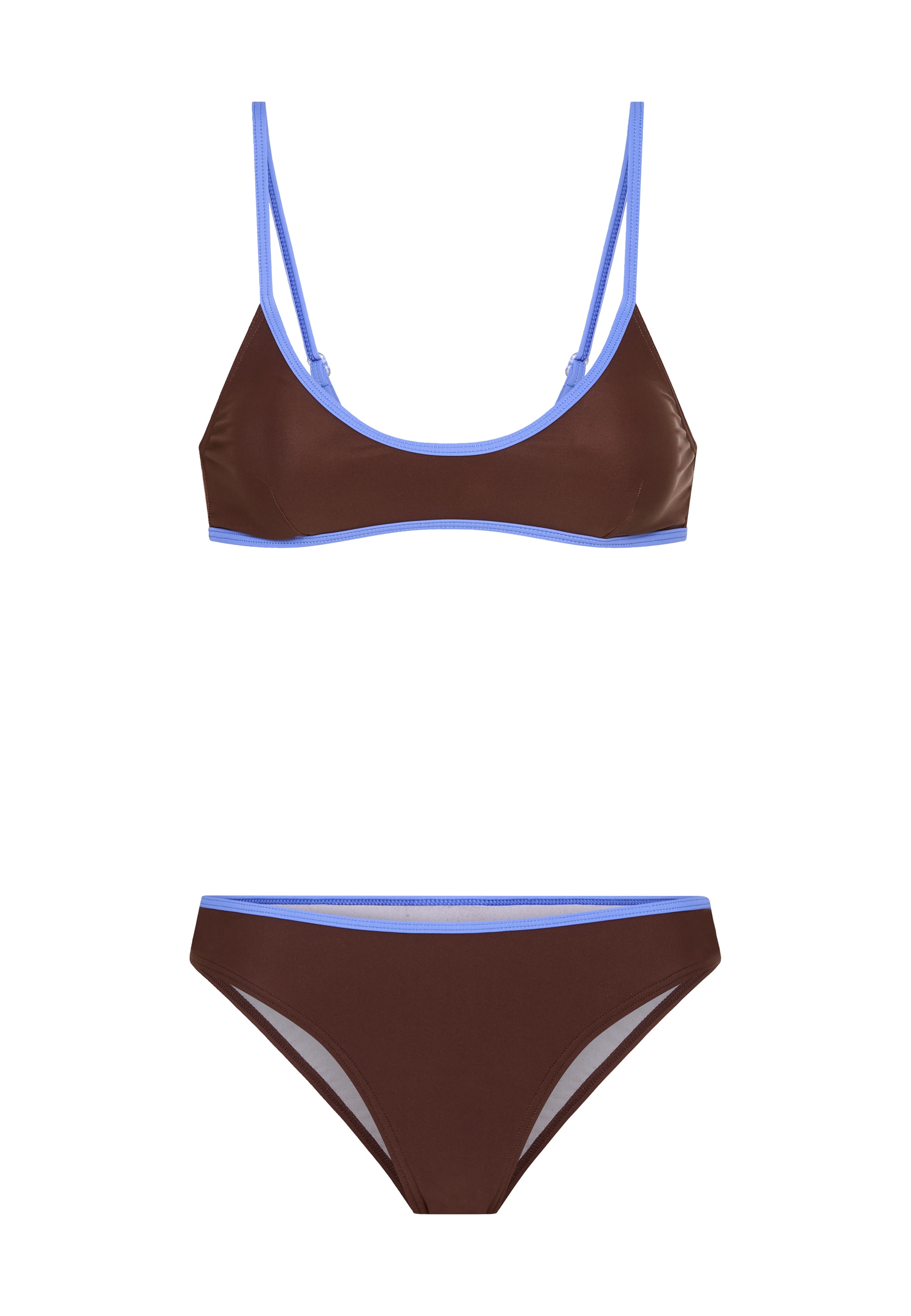 LSCN by LASCANA Bustier-Bikini mit farblich abgesetztem Binding