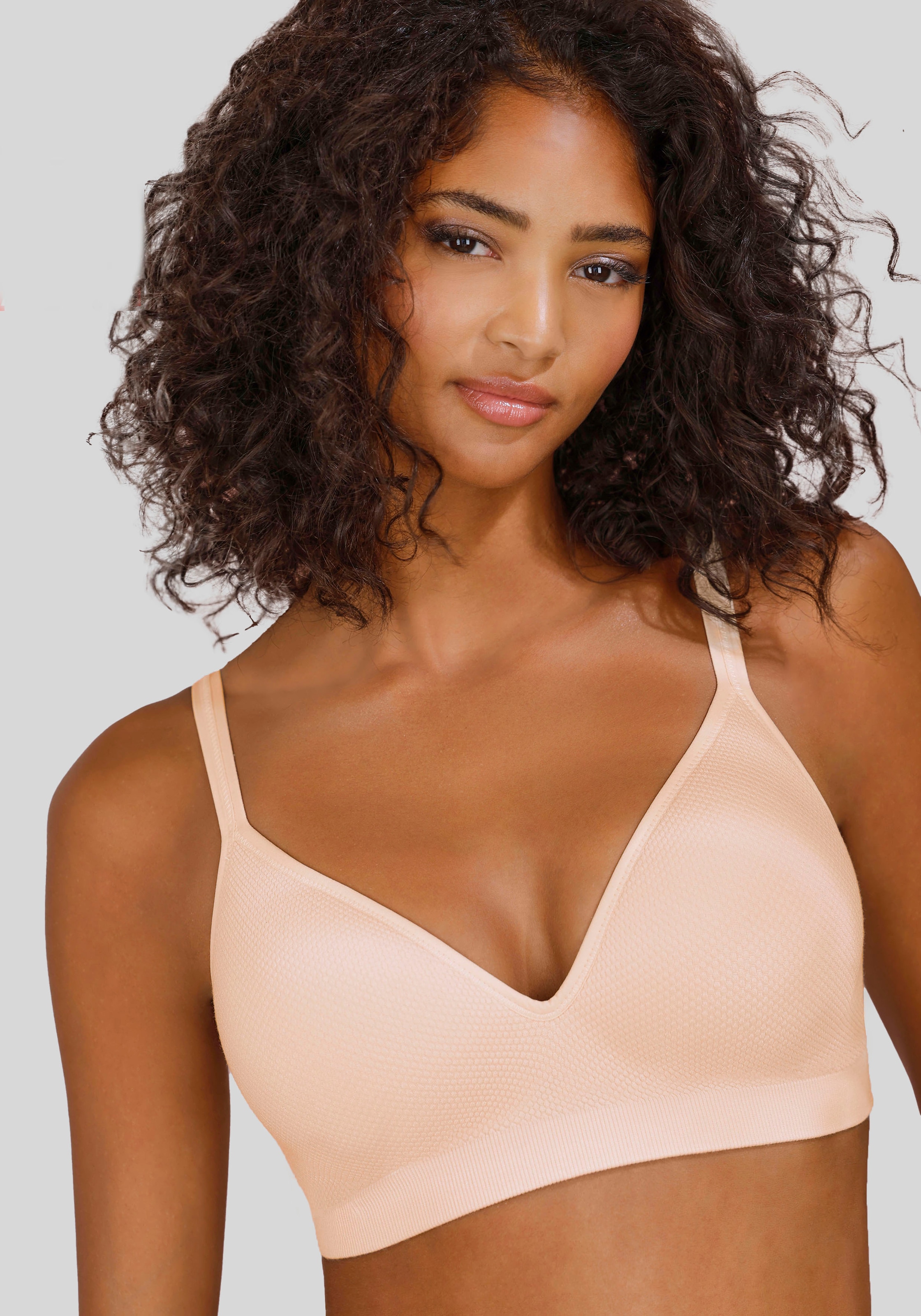 LASCANA Push-up-BH »COMFY BRA«, ohne Bügel aus weicher Baumwollqualität, Basic Dessous