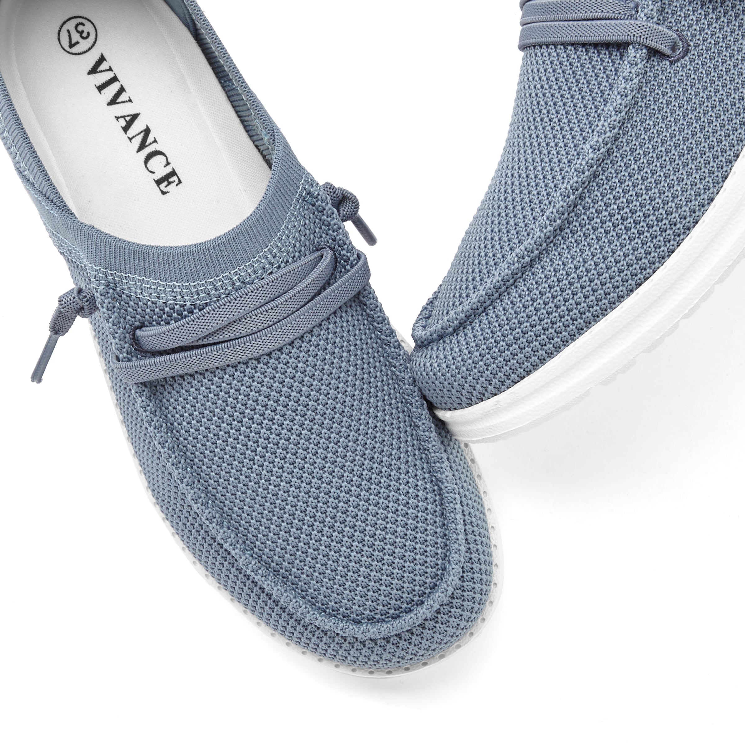 Vivance Sneaker »Freizeitschuh, Halbschuh,«, in Mesh-Optik zum Reinschlüpfen mit elastischen Schnürbändern VEGAN