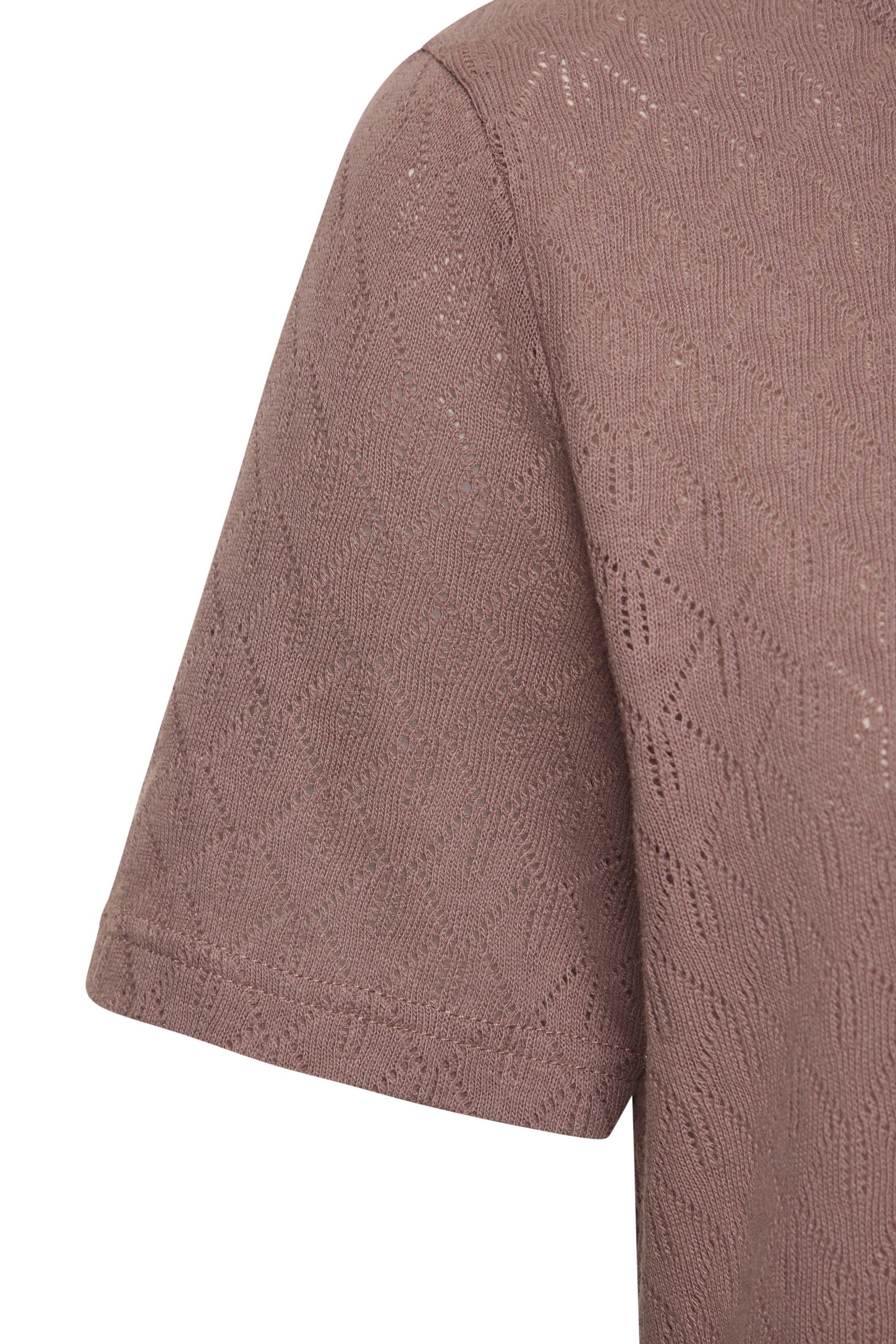 Vivance Kurzarmshirt »mit modischem Ajour-Muster«, aus weicher Baumwoll-Qualität