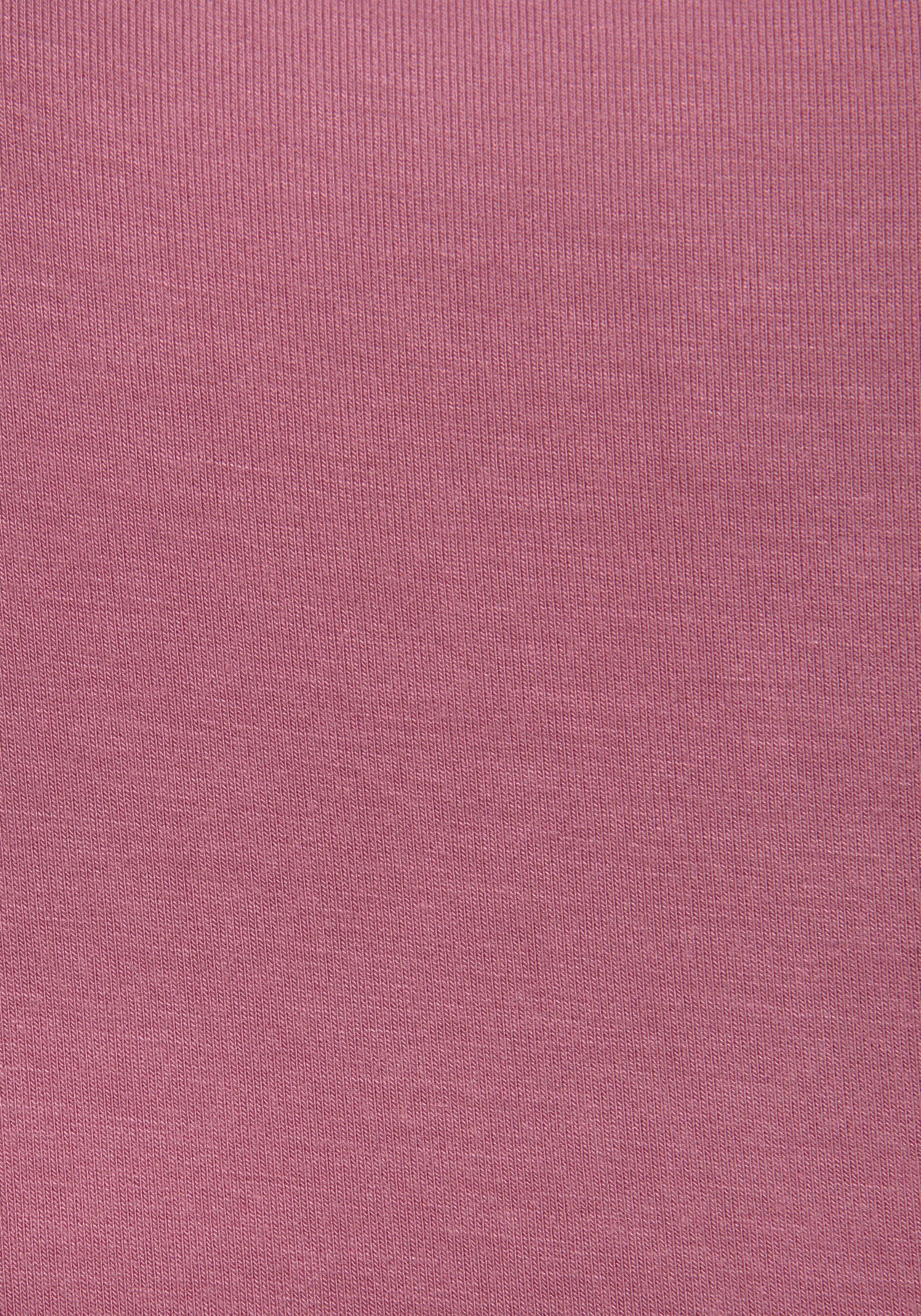 LASCANA Longshirt »mit stark gerundetem Saum«, (2er-Pack), aus weichem Viskose-Stretch