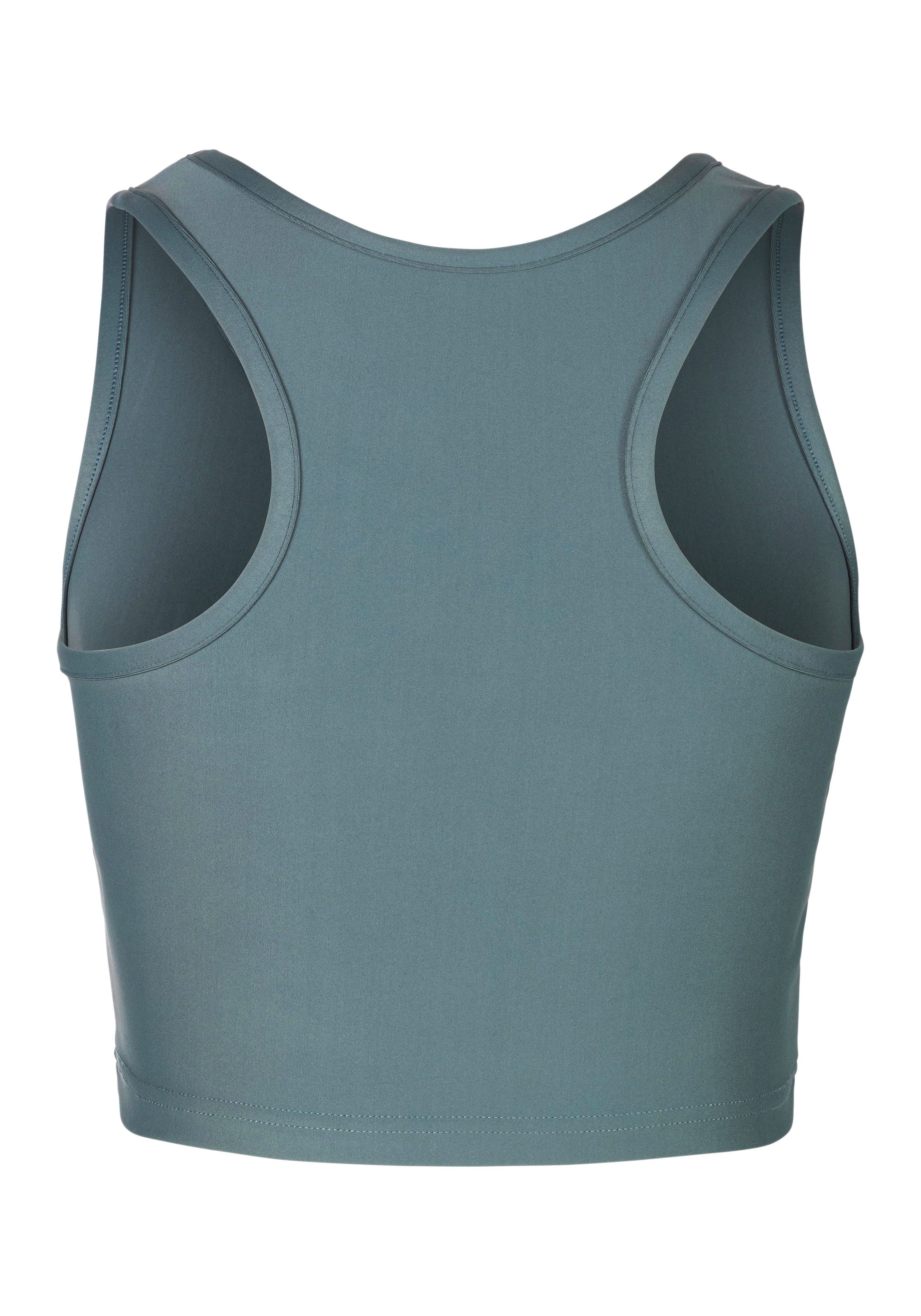 LASCANA ACTIVE Crop-Top, Sporttop mit Ringerrücken und Logodruck