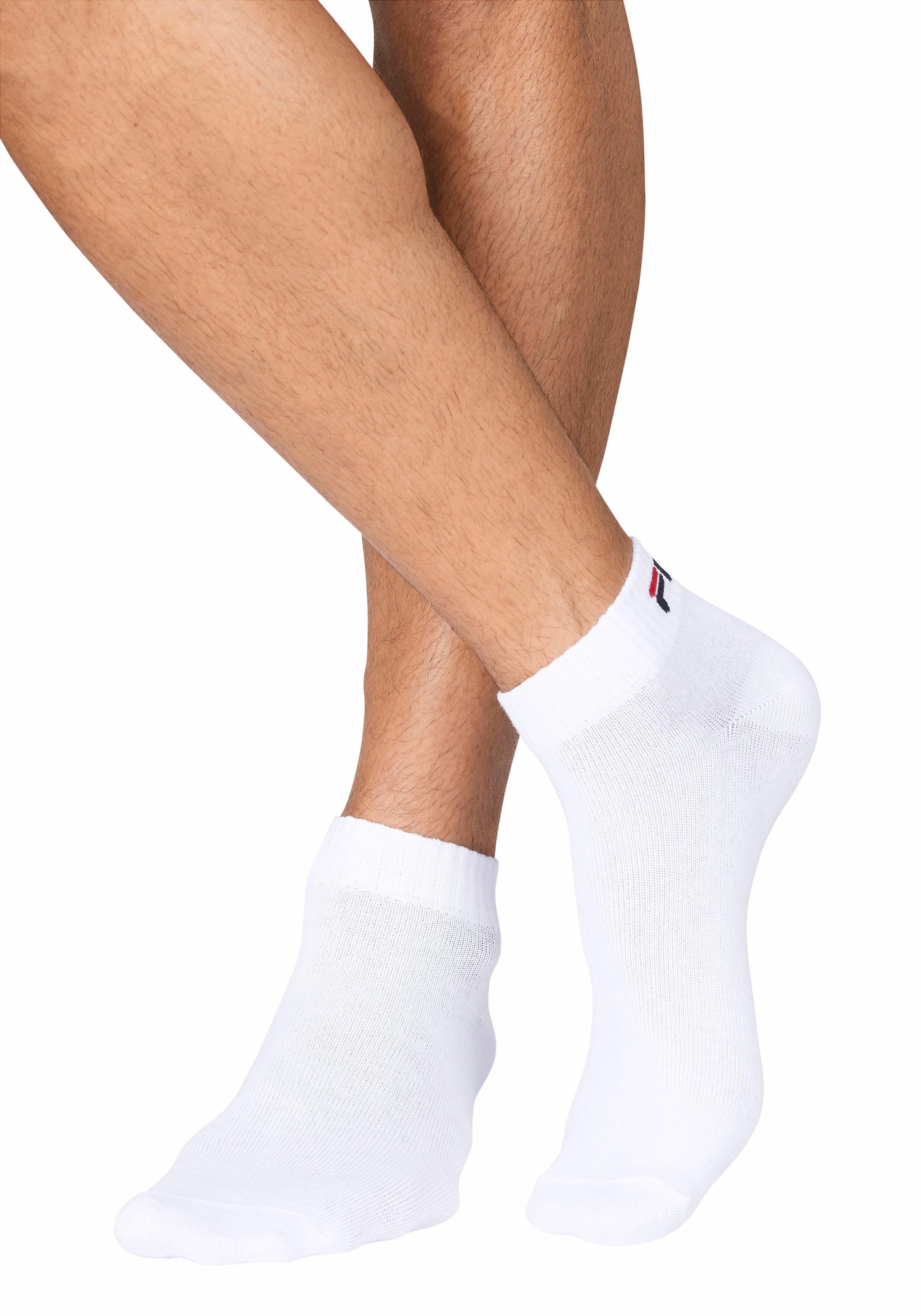 Fila Kurzsocken »UNISEX INVISIBLE PLAIN SOCKS« 3 Paar tlg. mit Logostickerei