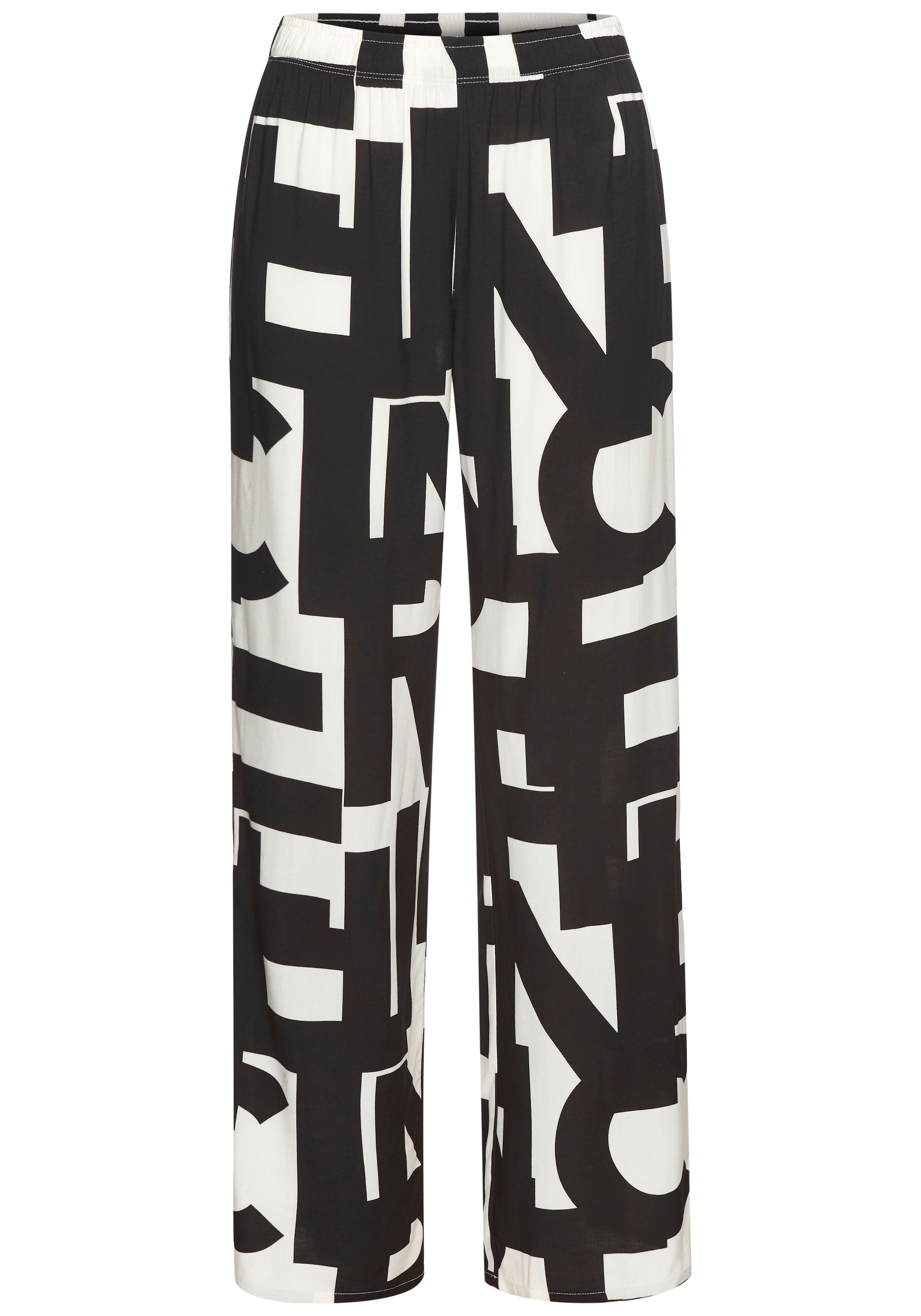 French Connection Pyjamahose, Gewebte Hemdenqualität aus Viskose