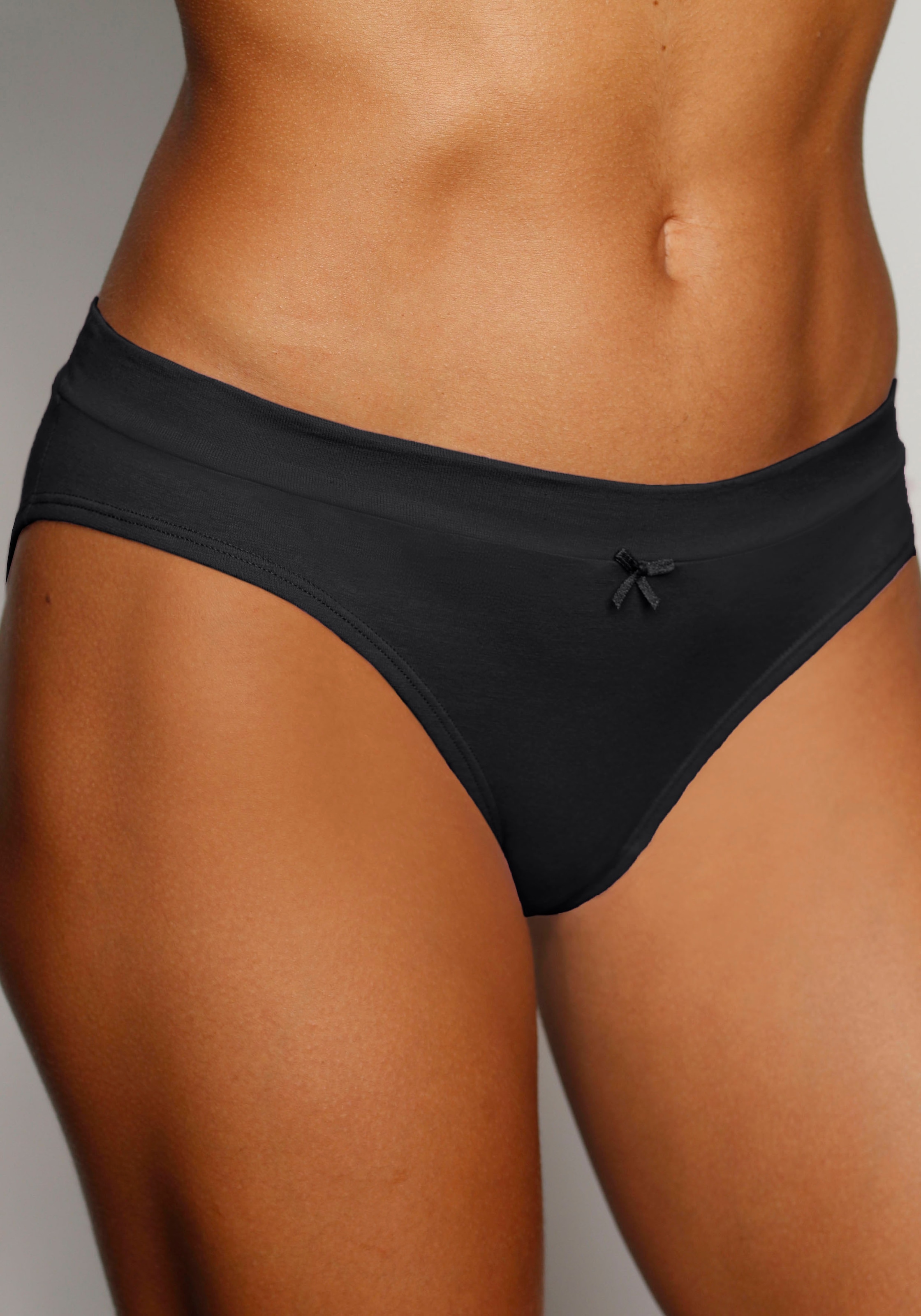 Vivance Jazz-Pants Slips, (5er-Pack), mit breitem Bündchen ohne zusätzliches Gummi