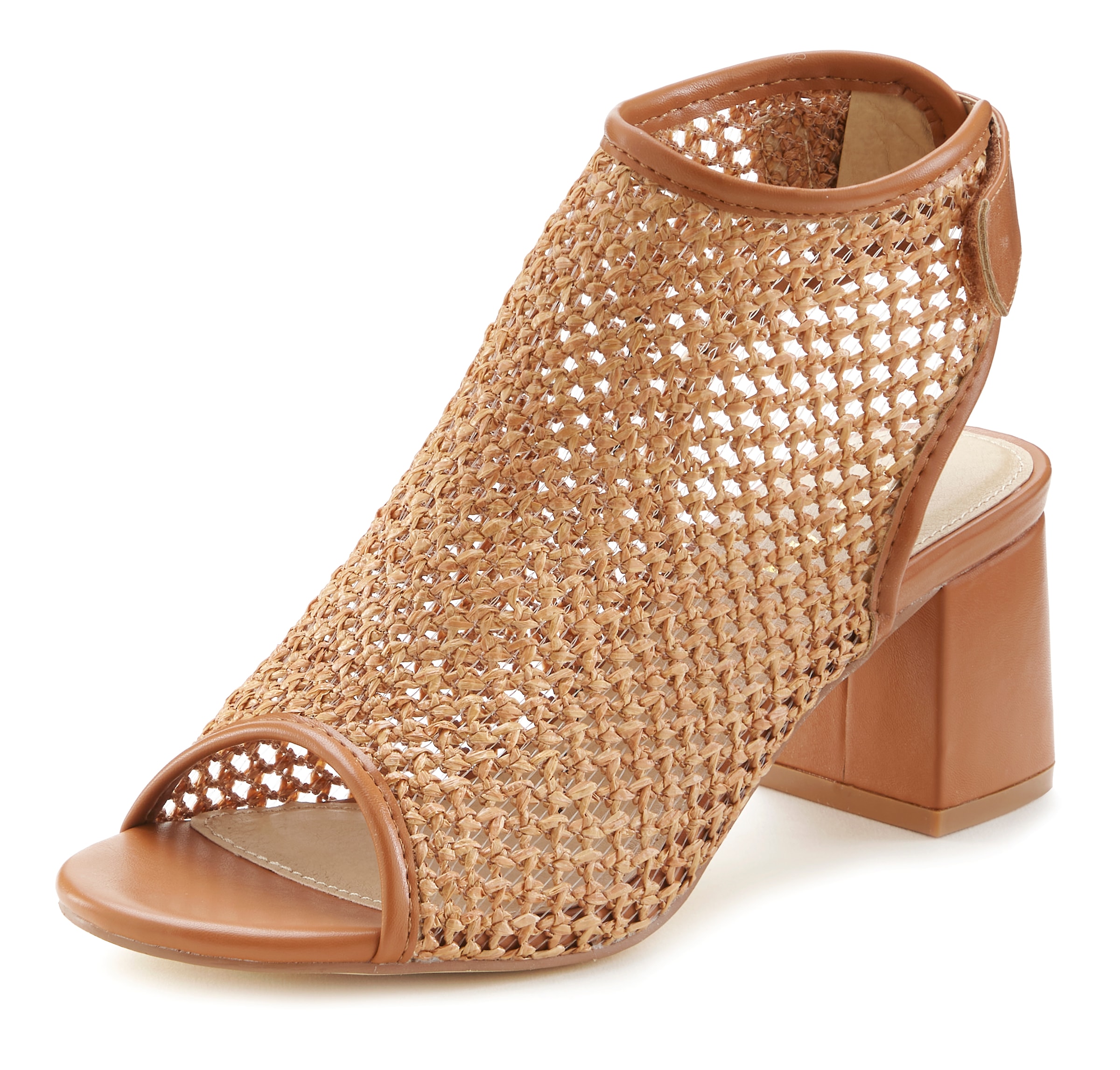 LASCANA Sandalette »Sommerschuh«, Sandale, Sommerschuh in modischer Flecht-Optik VEGAN