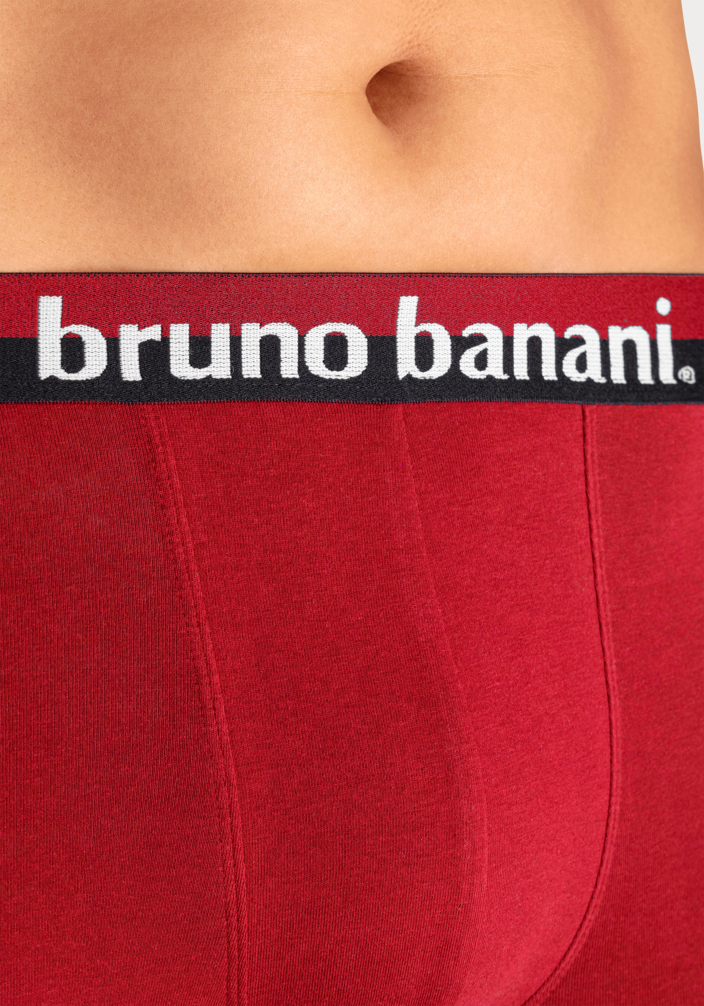 Bruno Banani Boxer »Boxershorts für Herren«, (Packung, 4 St.), mit erhabenem Logo-Druck auf dem Bund