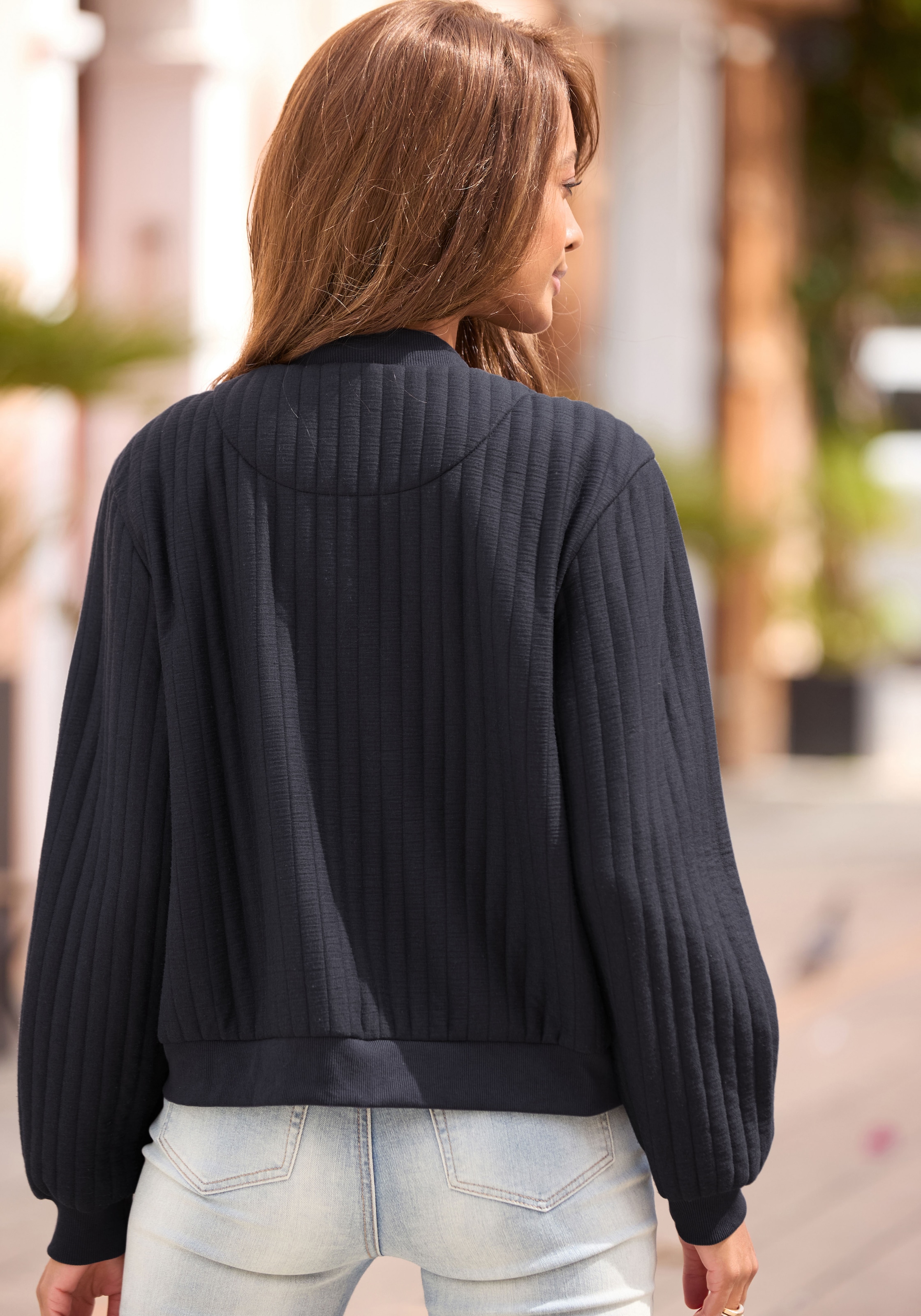 LASCANA Bomberjacke in Stepp-Optik