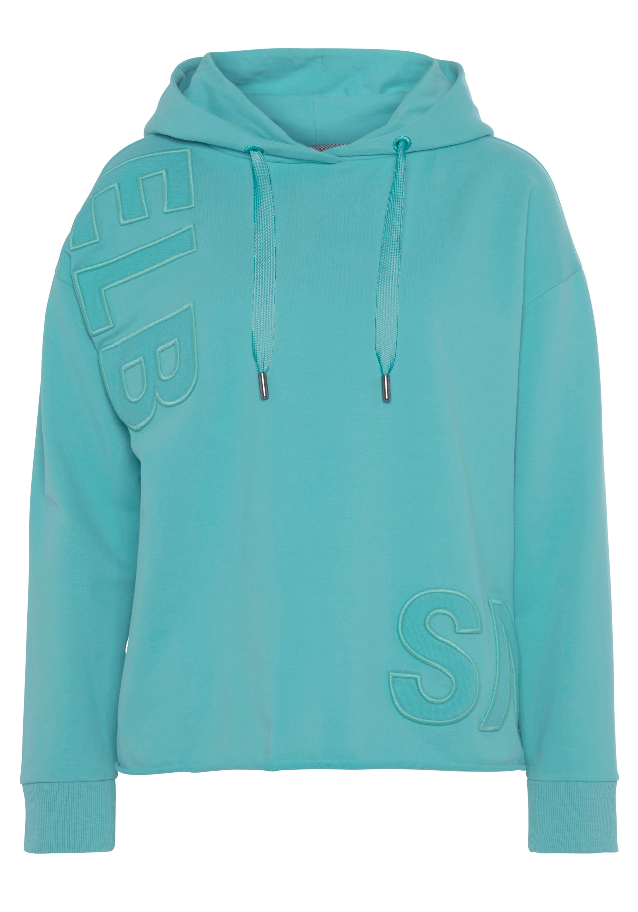 Elbsand Kapuzensweatshirt »Elgin«, mit Logostickerei, lockerer Hoodie aus elastischer Baumwolle