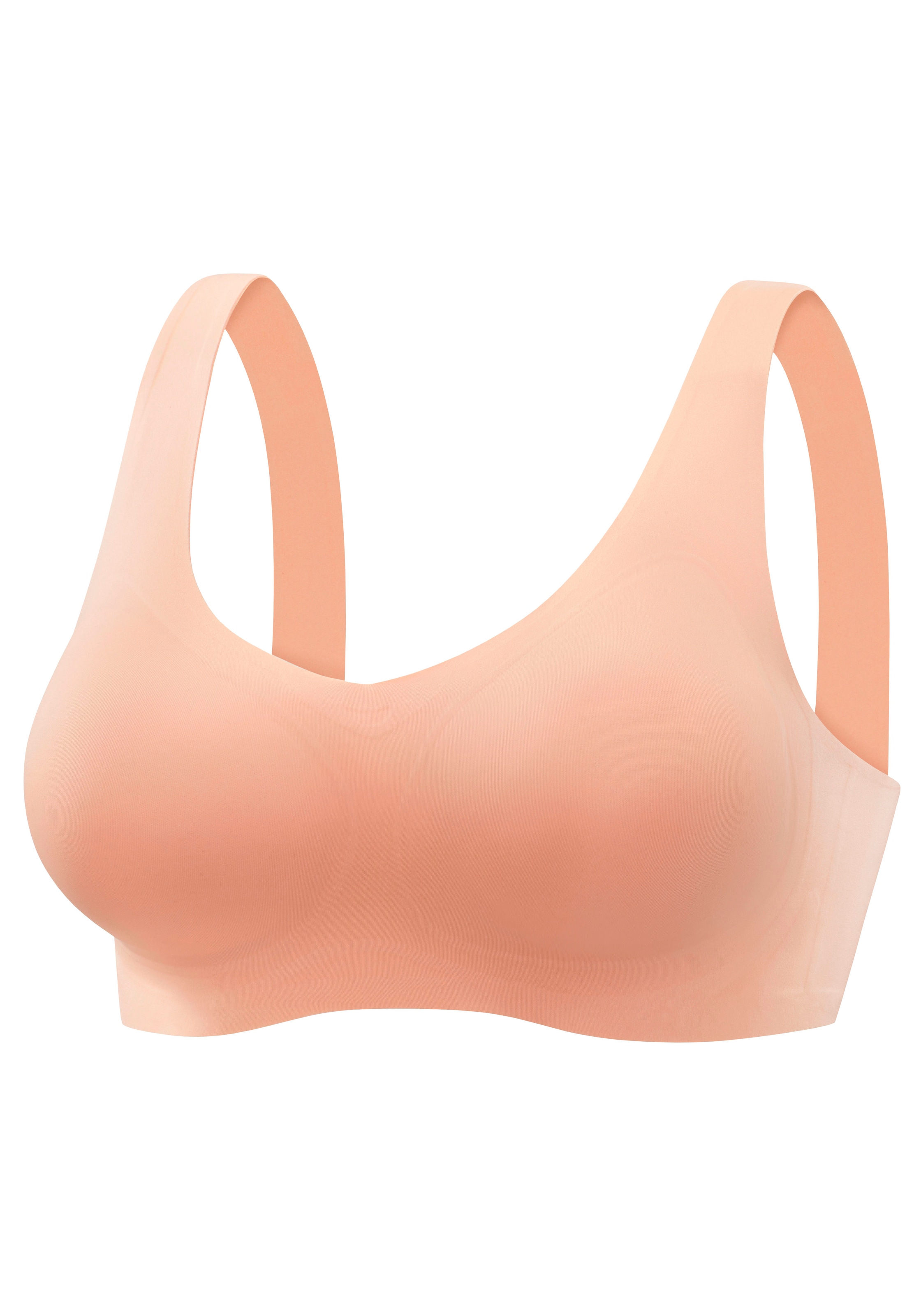 Nuance Bralette-BH, SEAMLESS, ohne Bügel, mit integriertem Push-up Kissen, Basic Dessous