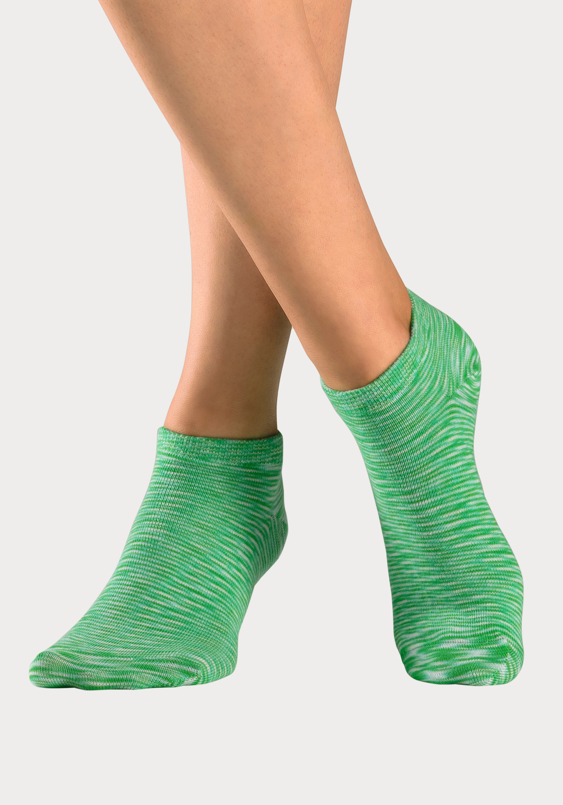 H.I.S Sneakersocken, (Packung, 6 Paar), mit farbigem Garn