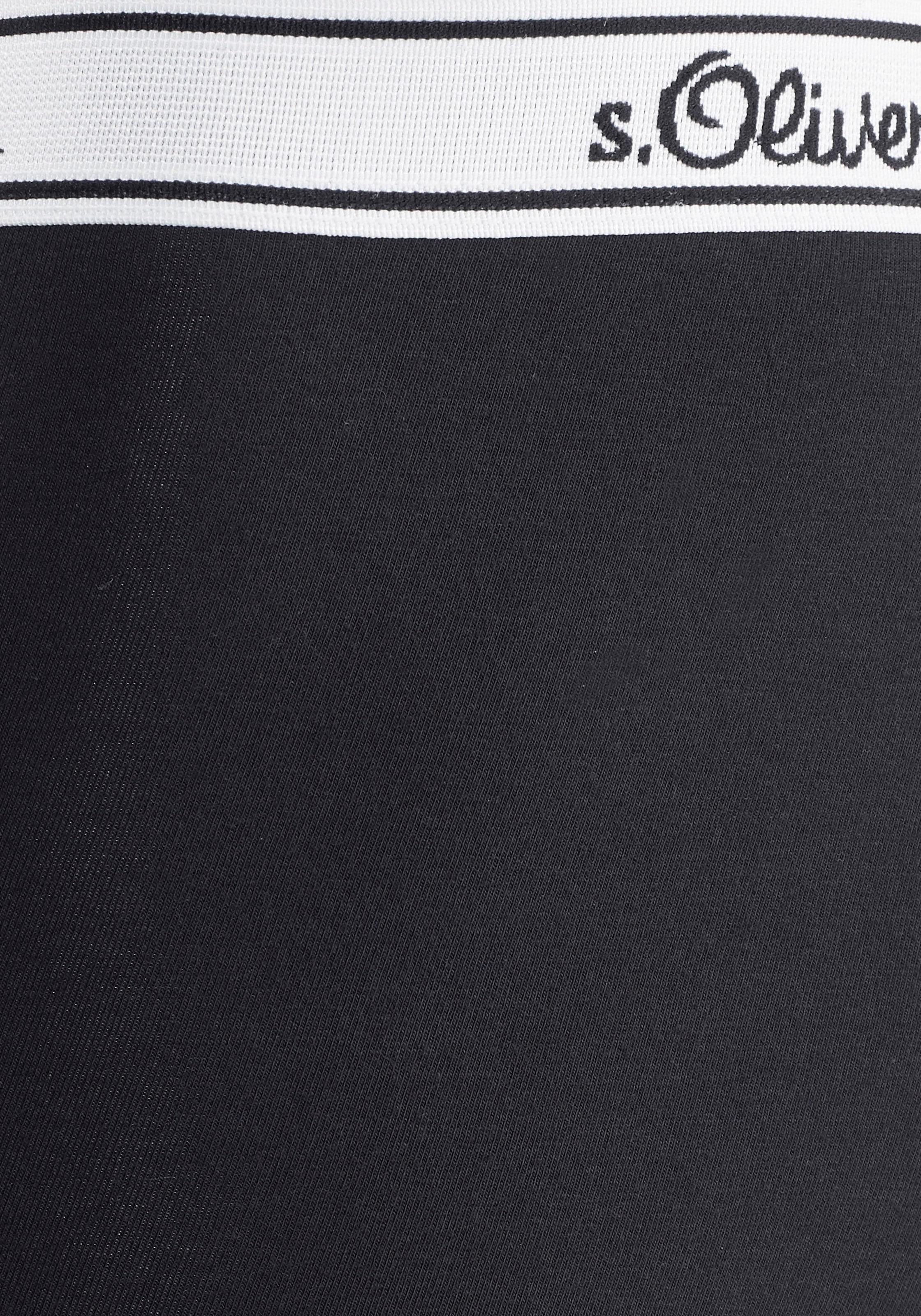 s.Oliver Boxer »Boxershorts für Herren«, (Packung, 3 St.), mit weißem Webbund