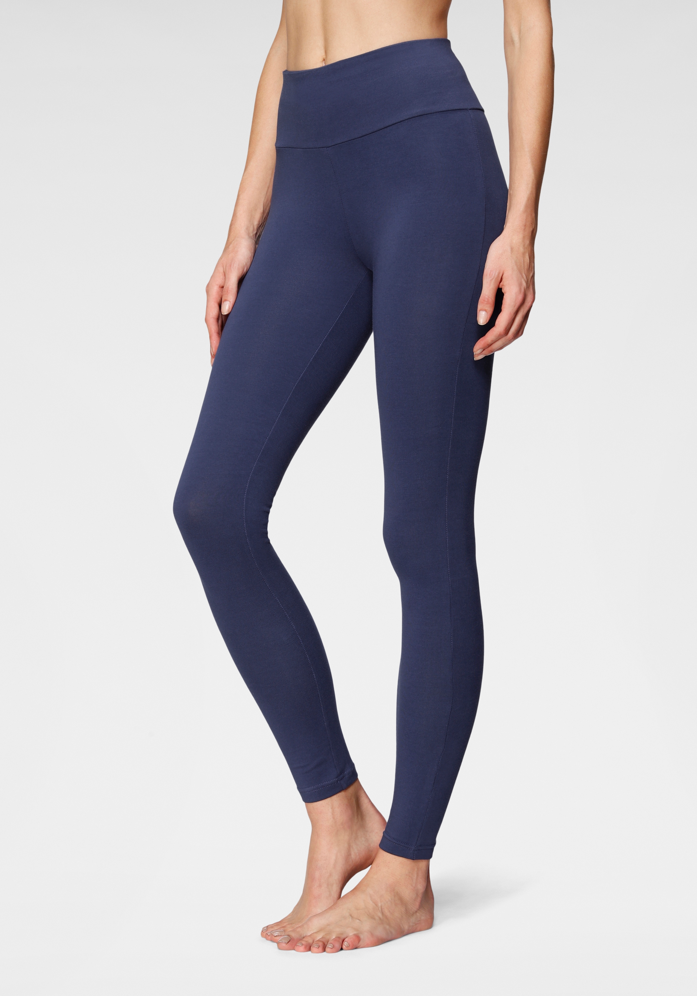 LASCANA Leggings, mit breitem Bündchen
