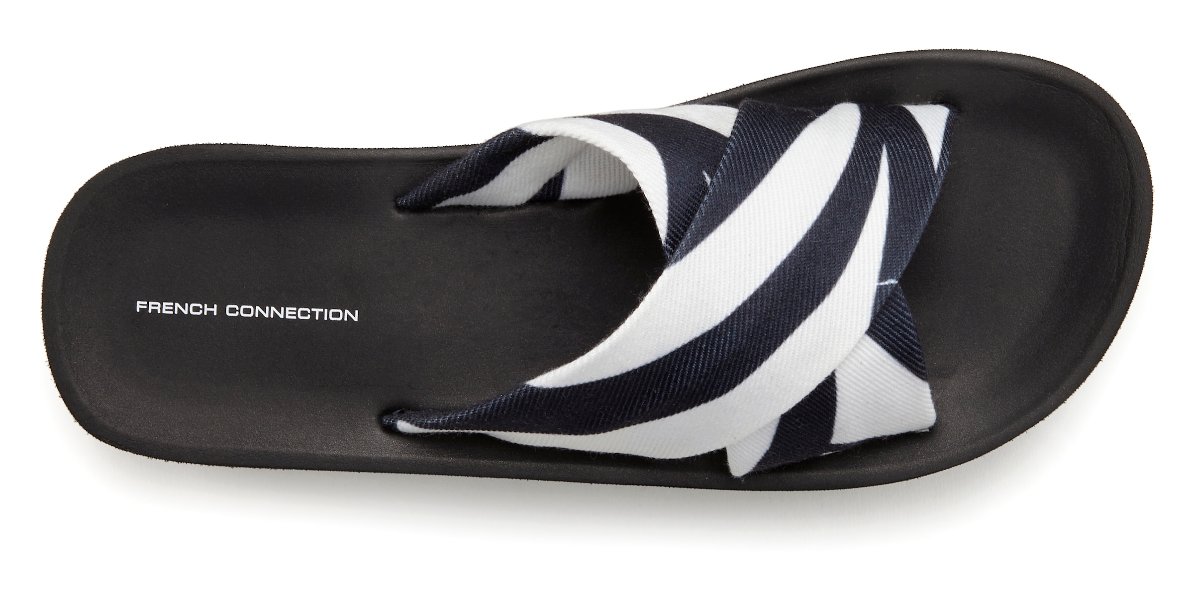 French Connection Pantolette, Sandale, Badepantolette, Badeschuh, Mule, offener Schuh VEGAN