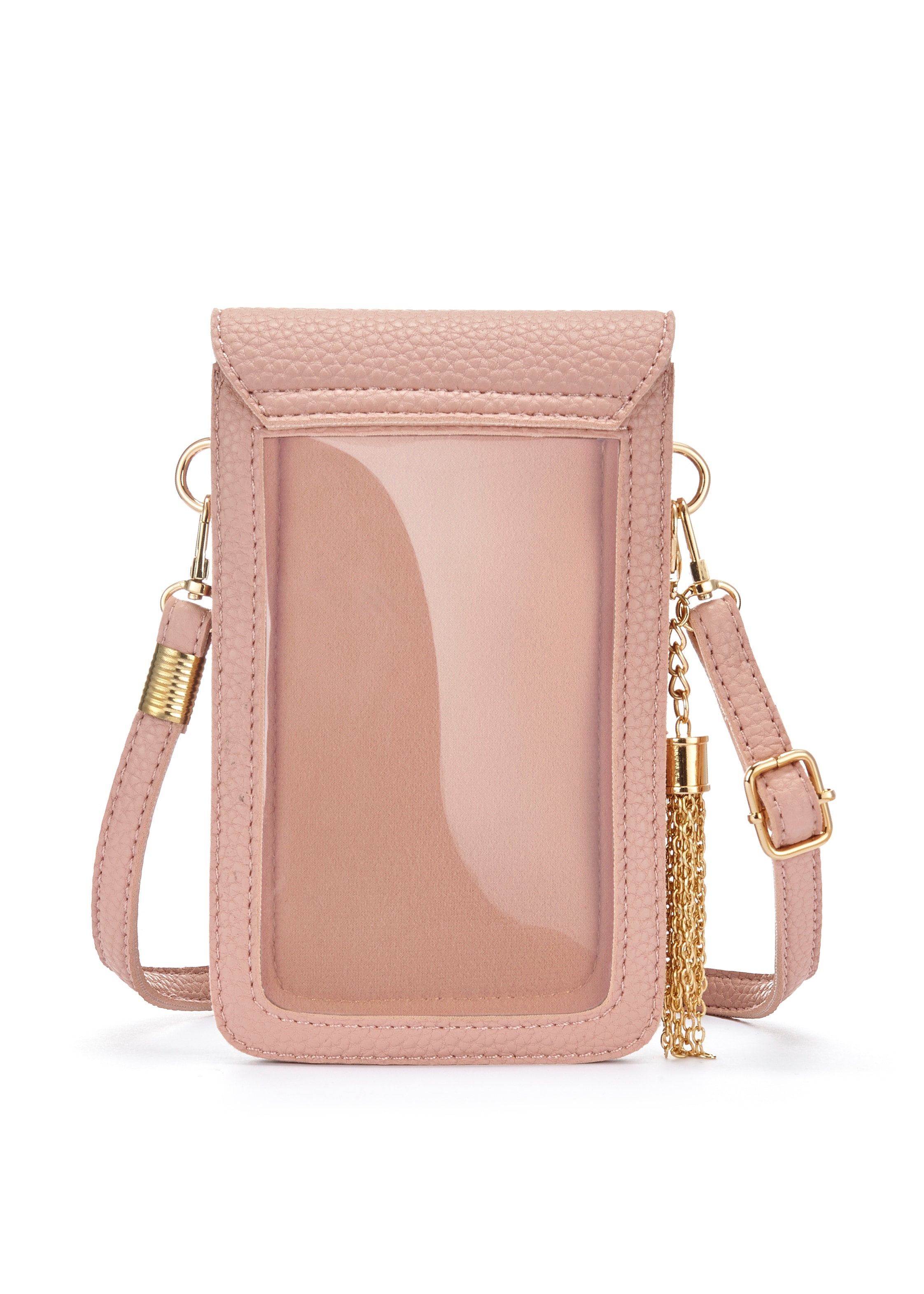 LASCANA Umhängetasche »Handytasche«, mit Sichtfenster, Minibag, Crossbody Bag, VEGAN