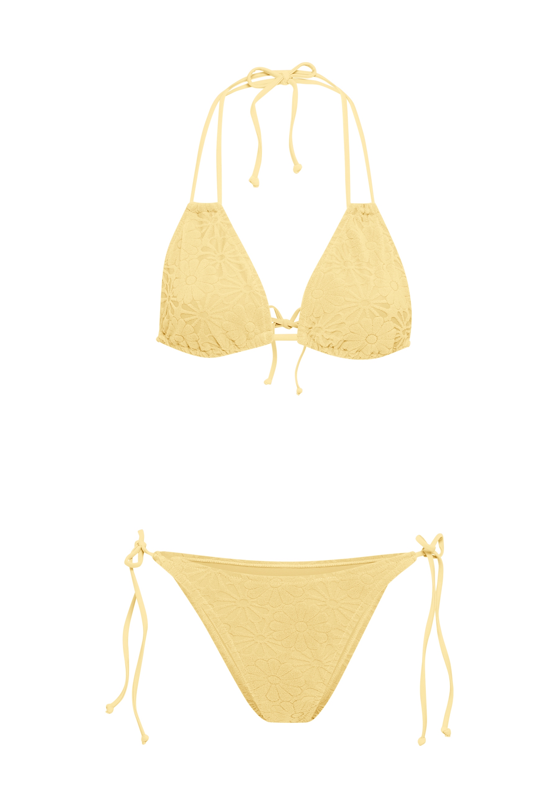 LSCN by LASCANA Triangel-Bikini aus trendiger Strukturware