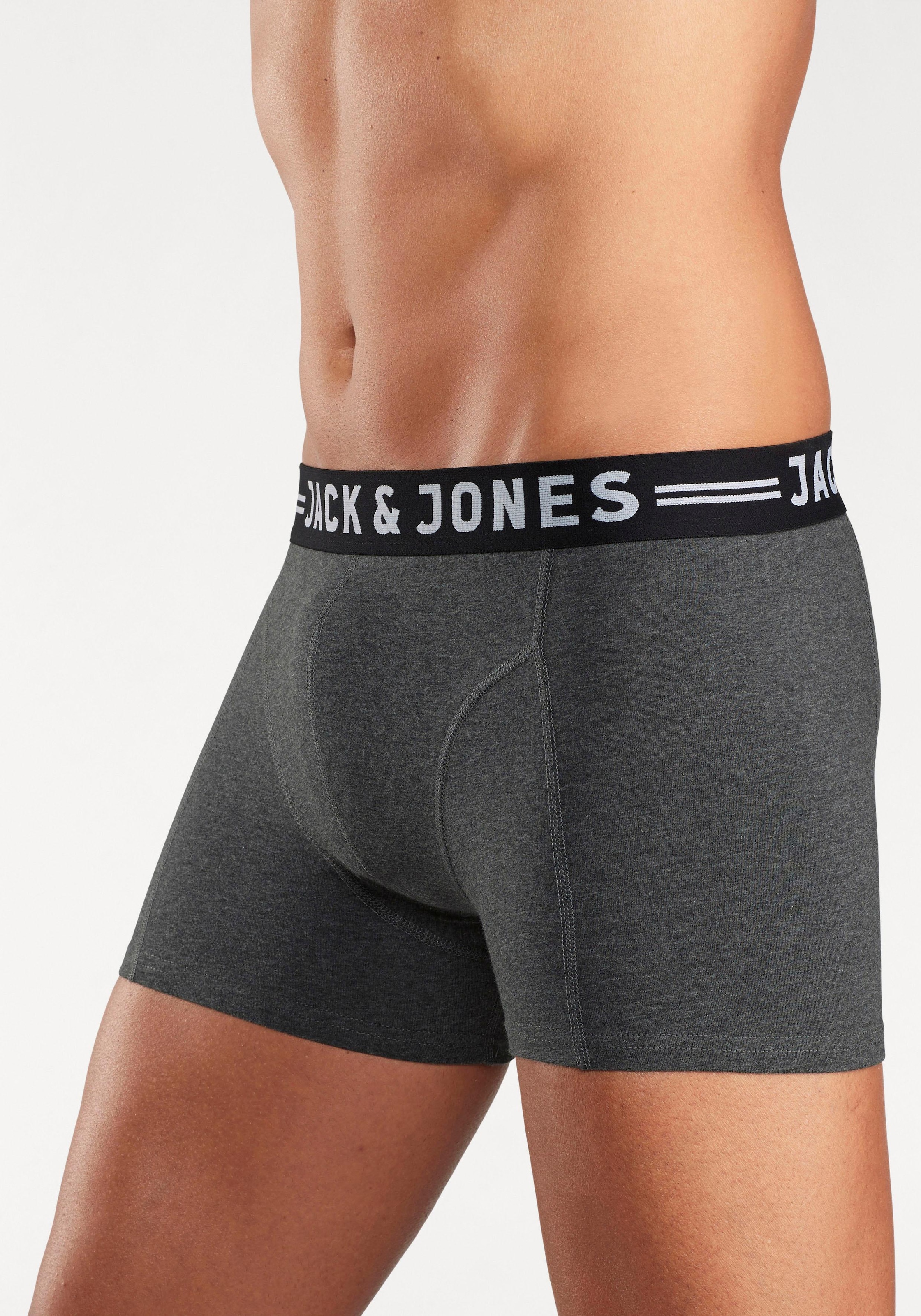 Jack & Jones Boxer »JAC Lichfield Trunks« Packung, 3 Stk. mit kontrastfarbigem Bund