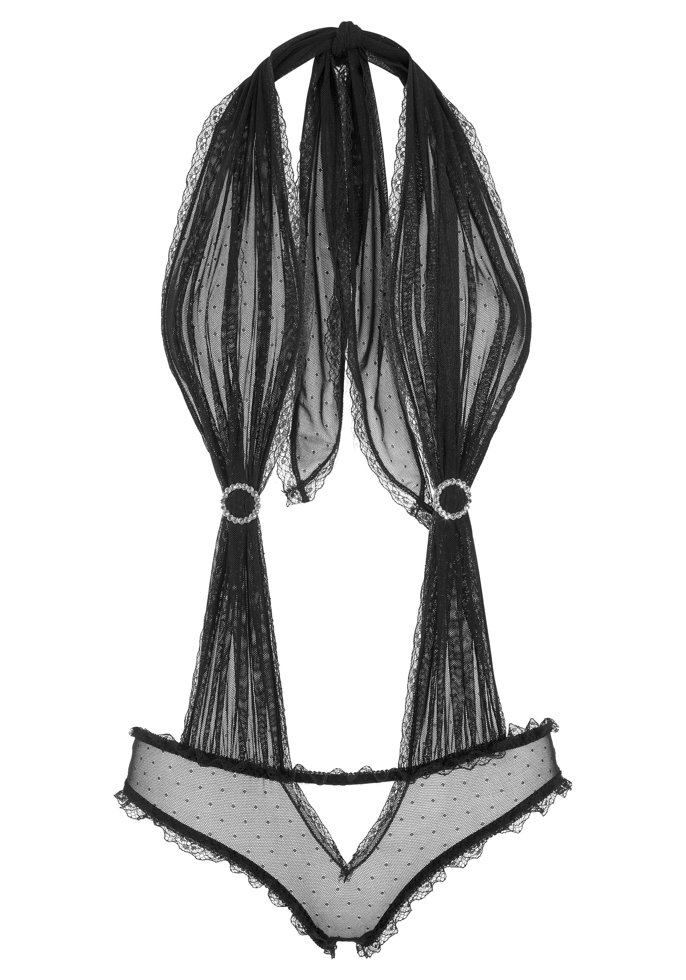 petite fleur gold Body, mit verführerischen Strasselementen, sexy Dessous, Reizwäsche