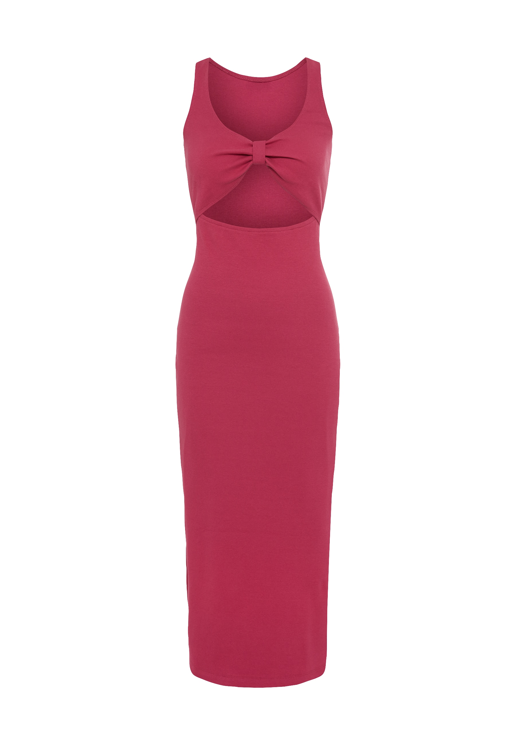 LSCN by LASCANA Midikleid, aus weicher Rippware