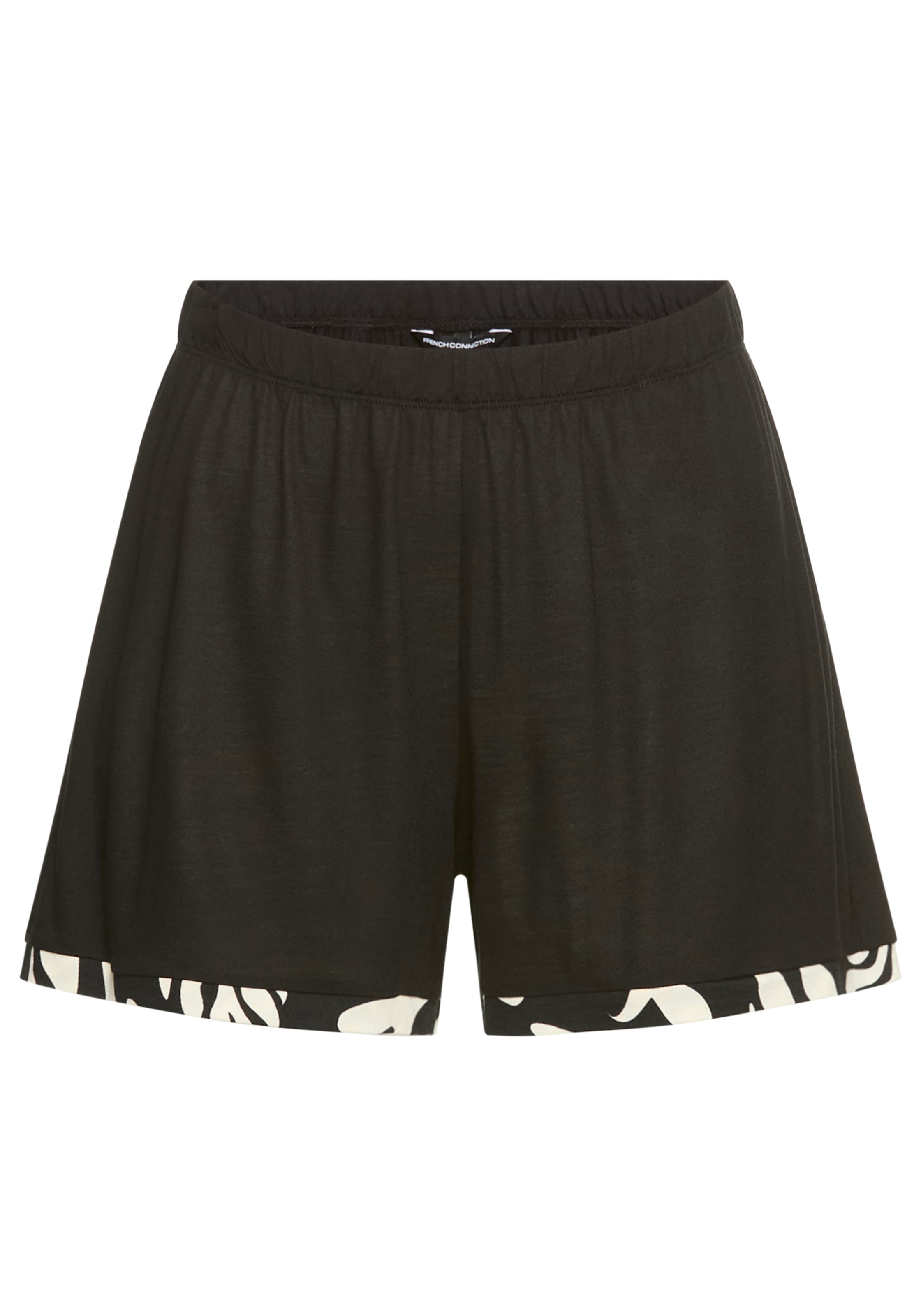 French Connection Shorty Set, 2 im zeitlosen Schwarz-Weiß-Look