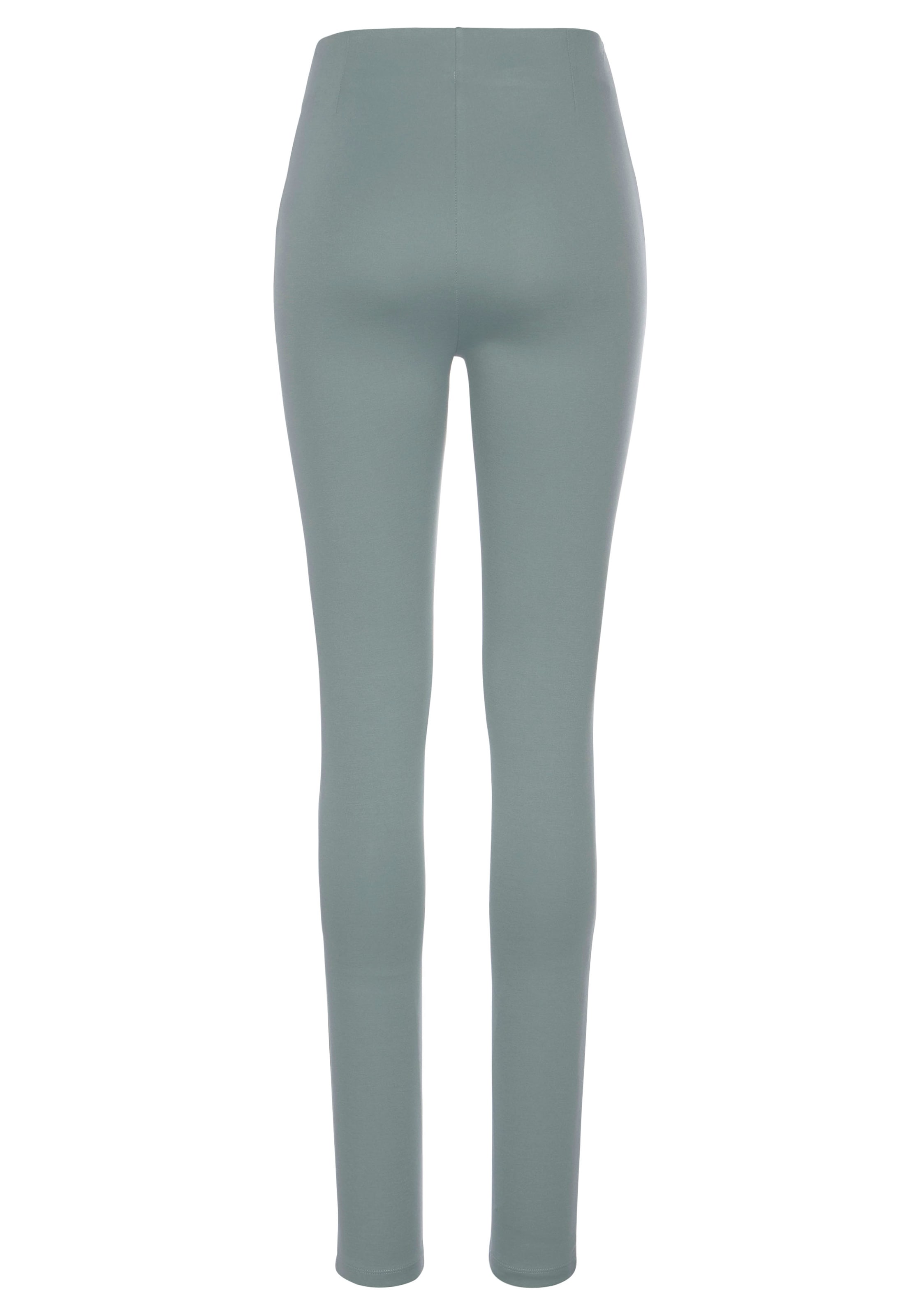 LASCANA Highwaist Leggings, mit Zierknöpfen
