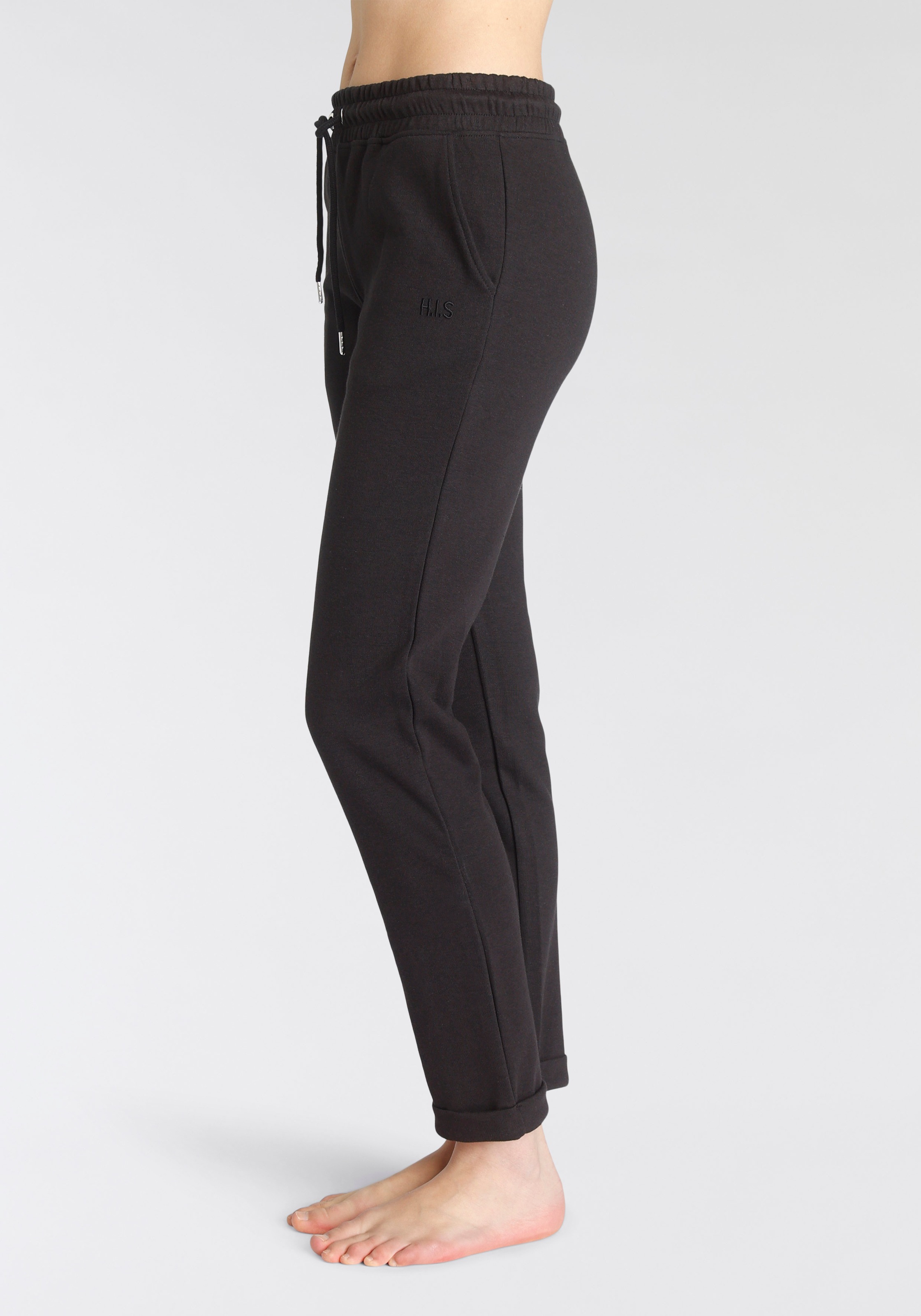 H.I.S Sweathose, Schlupfhose mit kleinem Aufschlag am Saum, Loungewear