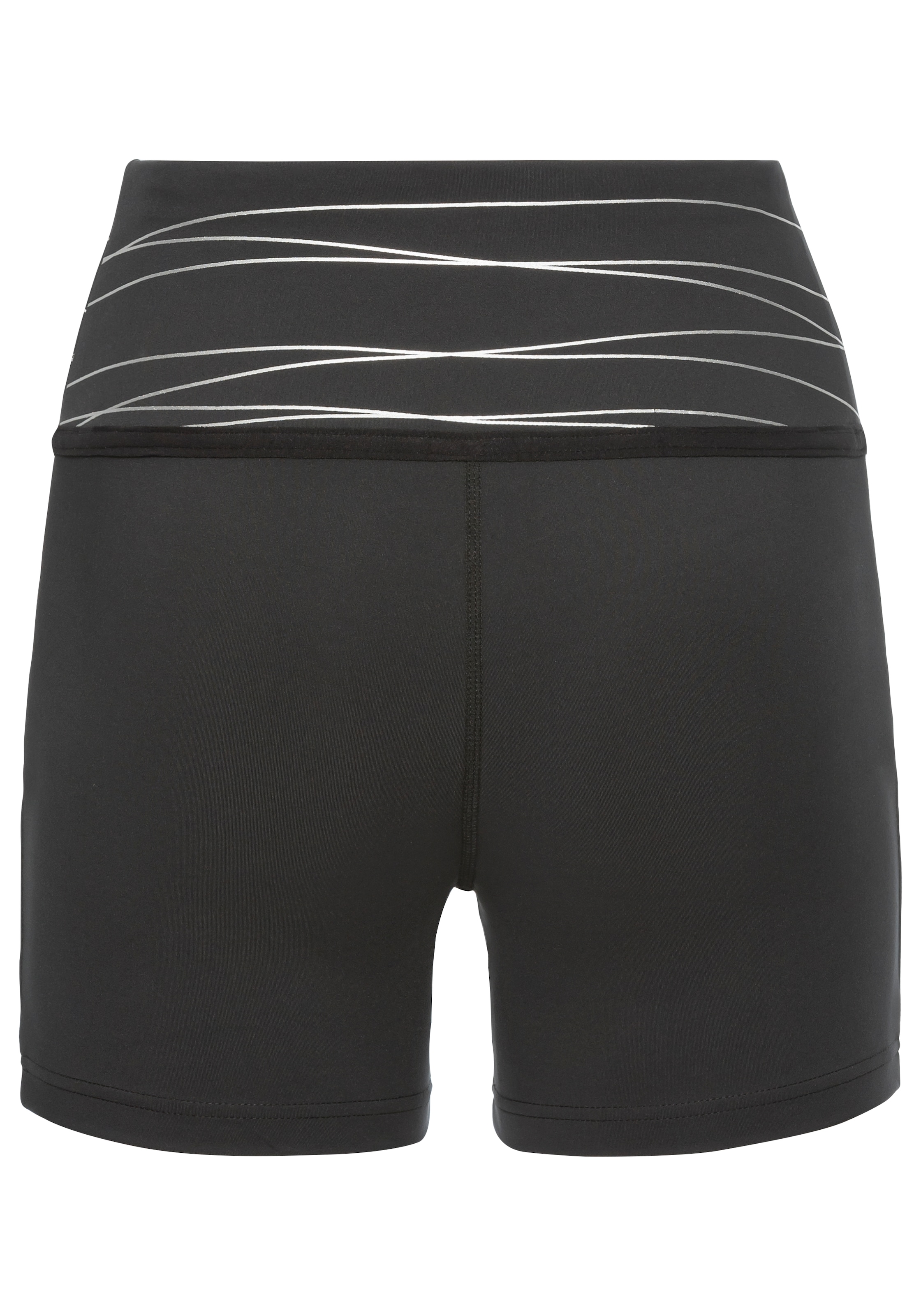 Vivance active Shorts, Sportshorts mit breiten Bündchen und Druck