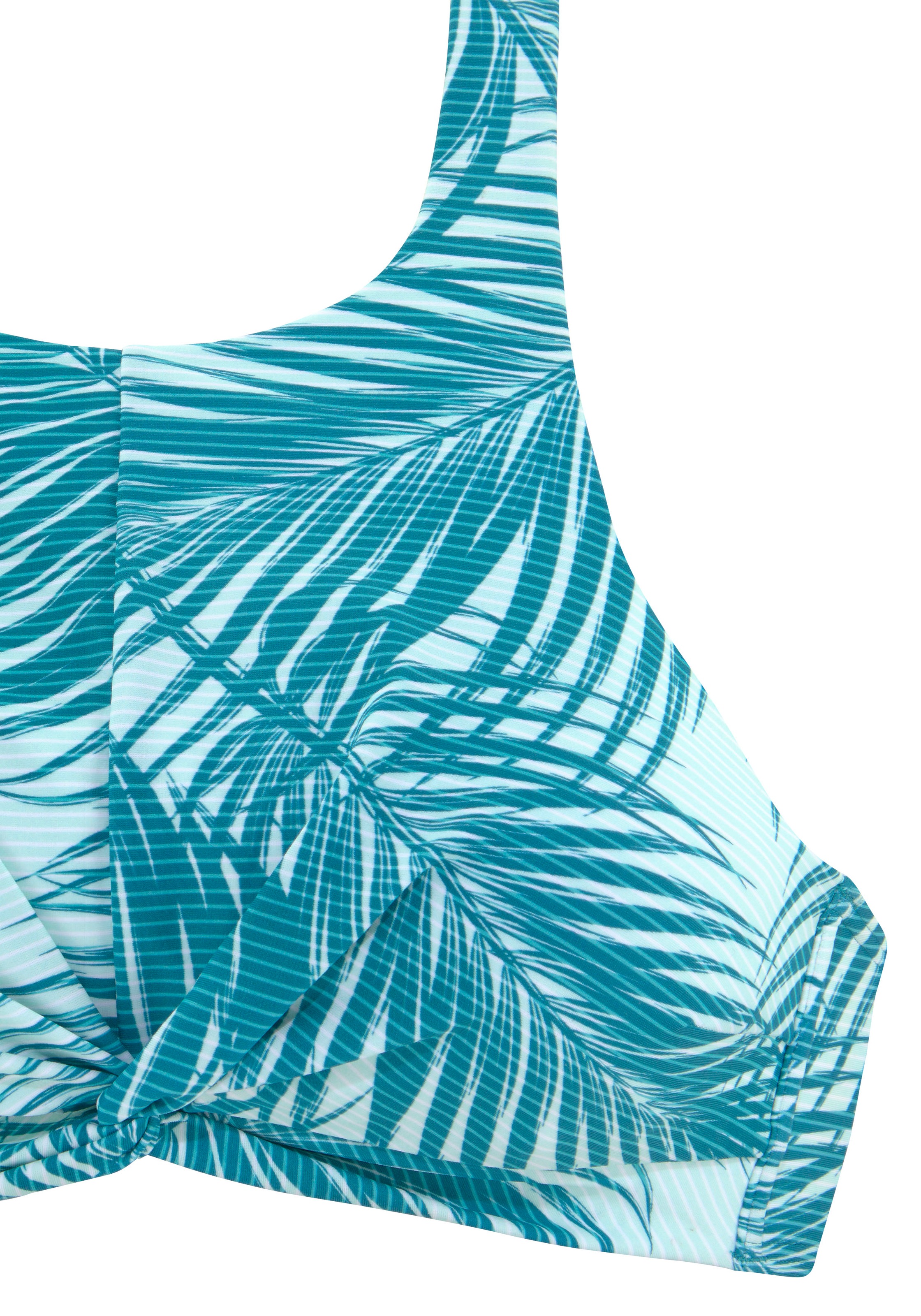 LASCANA ACTIVE Crop-Bikini-Top »Coal« mit Knoten-Optik