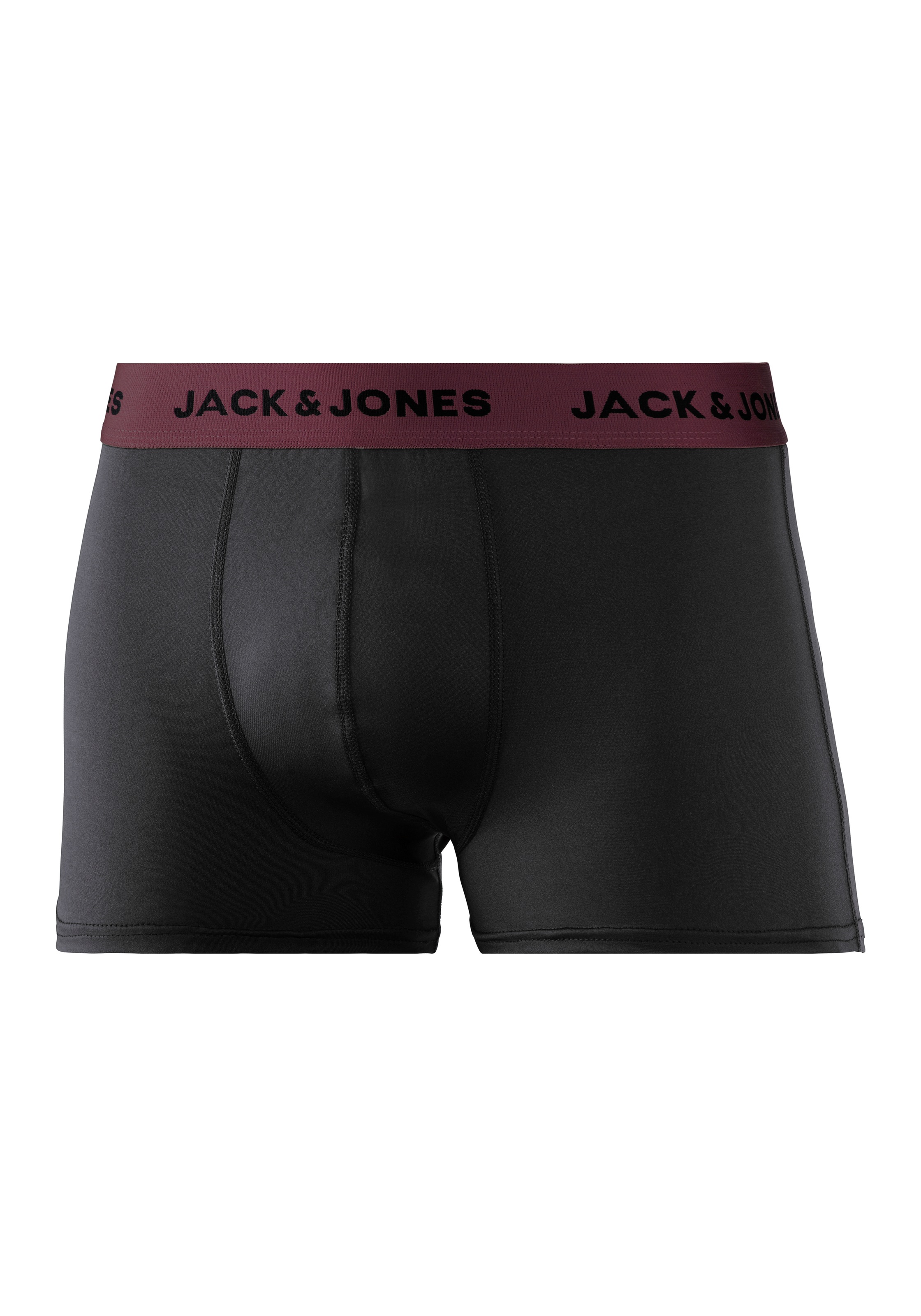Jack & Jones Trunk »JACFLOWER aus Microfaserqualität und schnelltrocknendem Material« Packung, 3 Stk. unifarben mit Farbeinsatz, modisch, eng anliegend, Microfaser